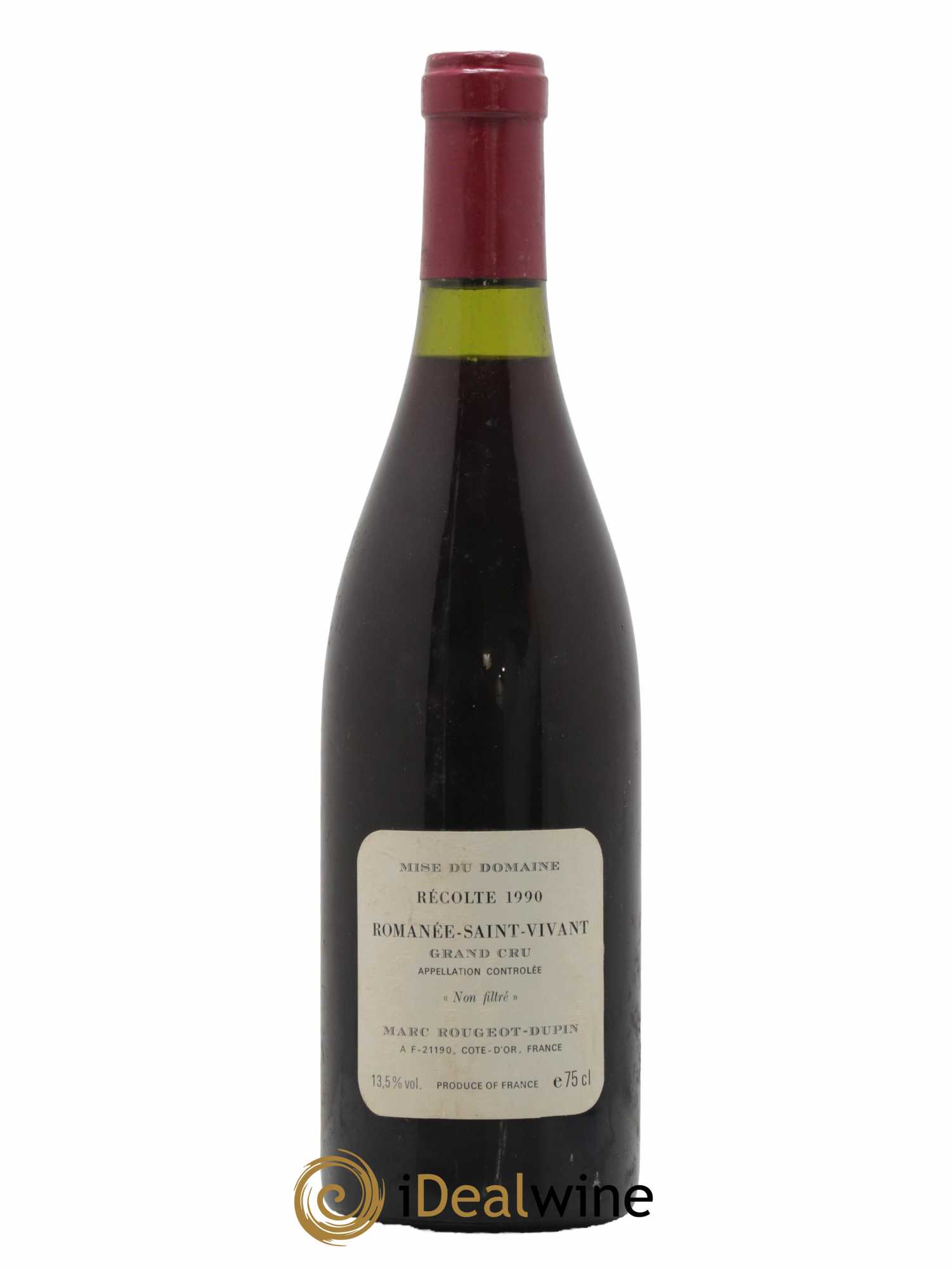 Romanée-Saint-Vivant Grand Cru Marc Rougeot-Dupin 1990 - Lot de 1 bouteille - 1