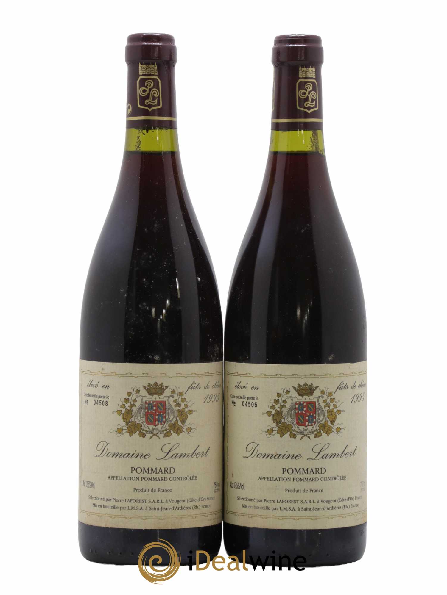 Pommard Domaine Lambert 1995 - Lot de 2 bouteilles - 0