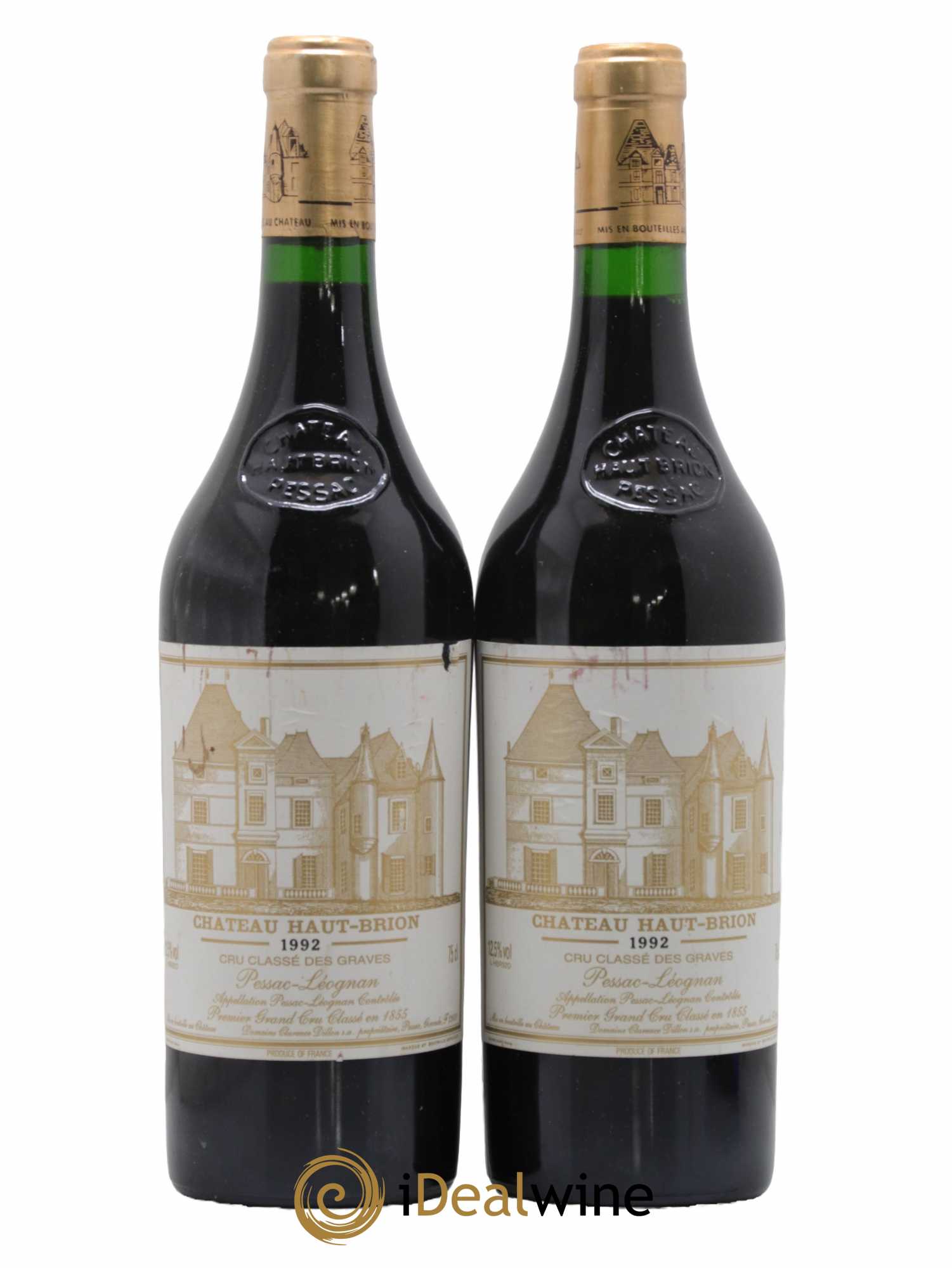 Château Haut Brion 1er Grand Cru Classé 1992 - Lot de 2 bouteilles - 0