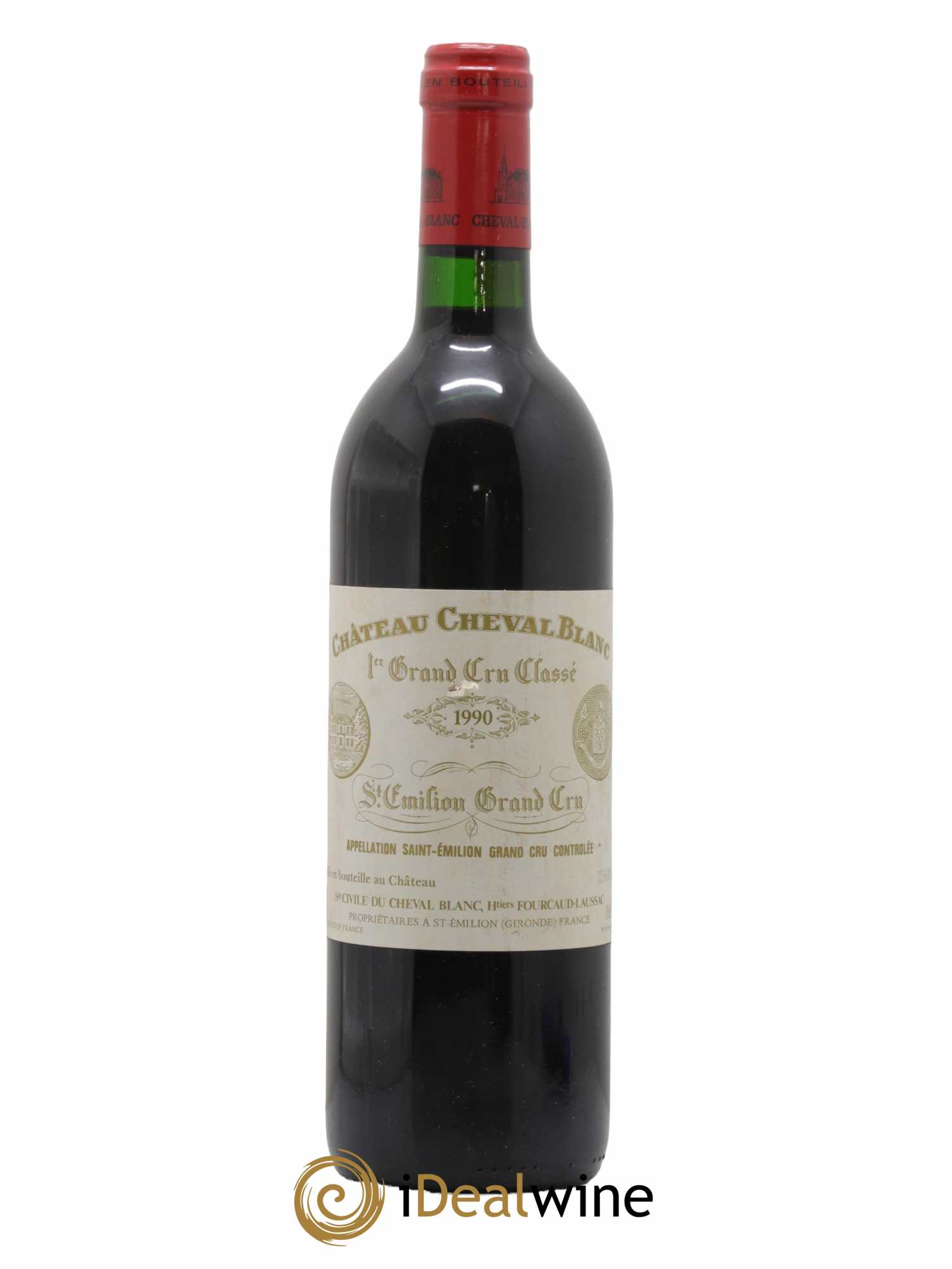 Château Cheval Blanc 1er Grand Cru Classé A 1990 - Lot de 1 bouteille - 0