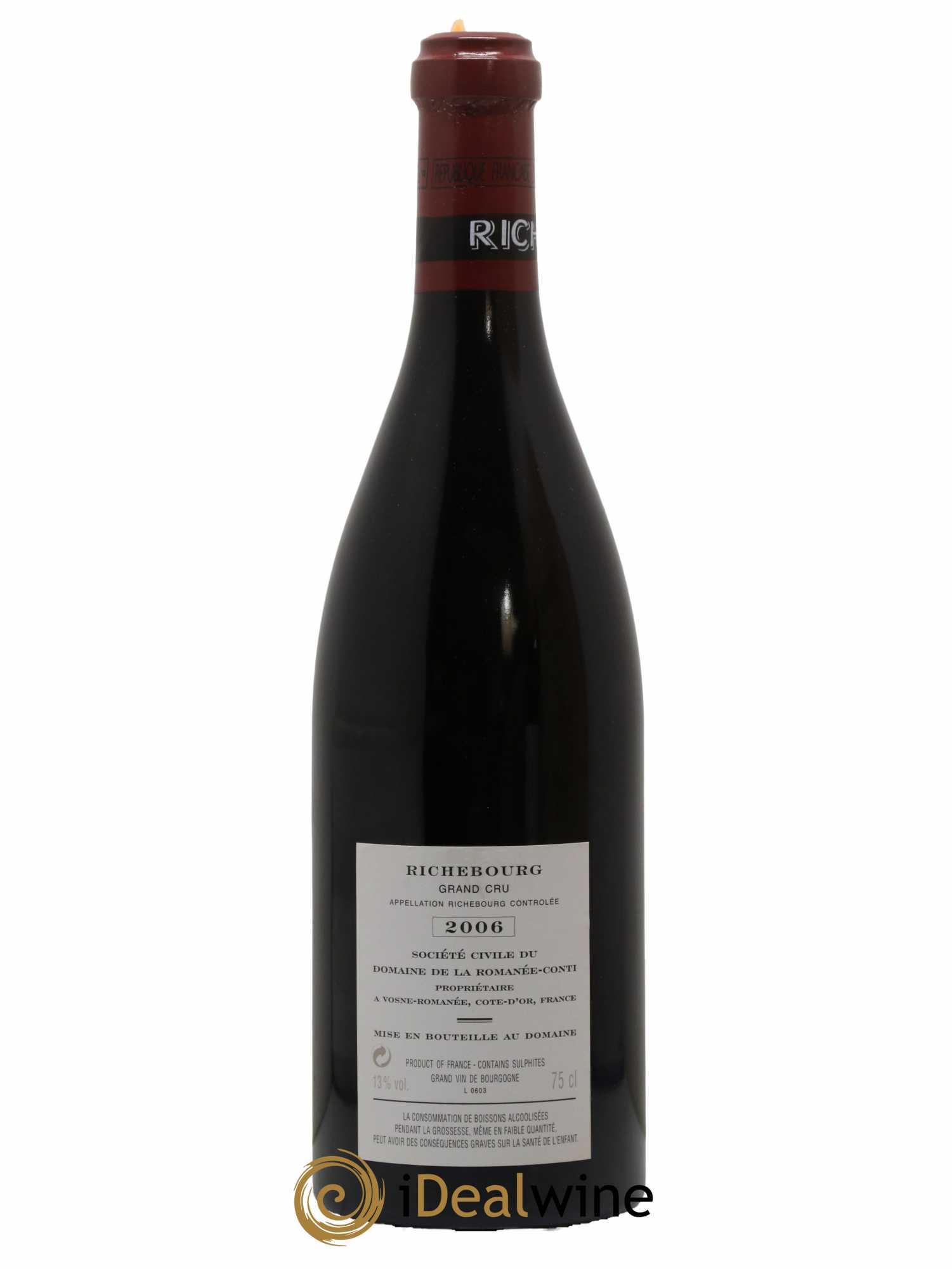 Richebourg Grand Cru Domaine de la Romanée-Conti 2006 - Lot de 1 bouteille - 2