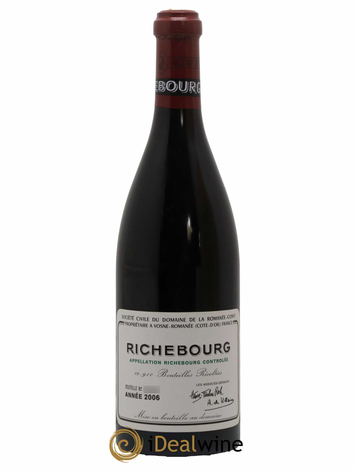 Richebourg Grand Cru Domaine de la Romanée-Conti 2006 - Lot de 1 bouteille - 0