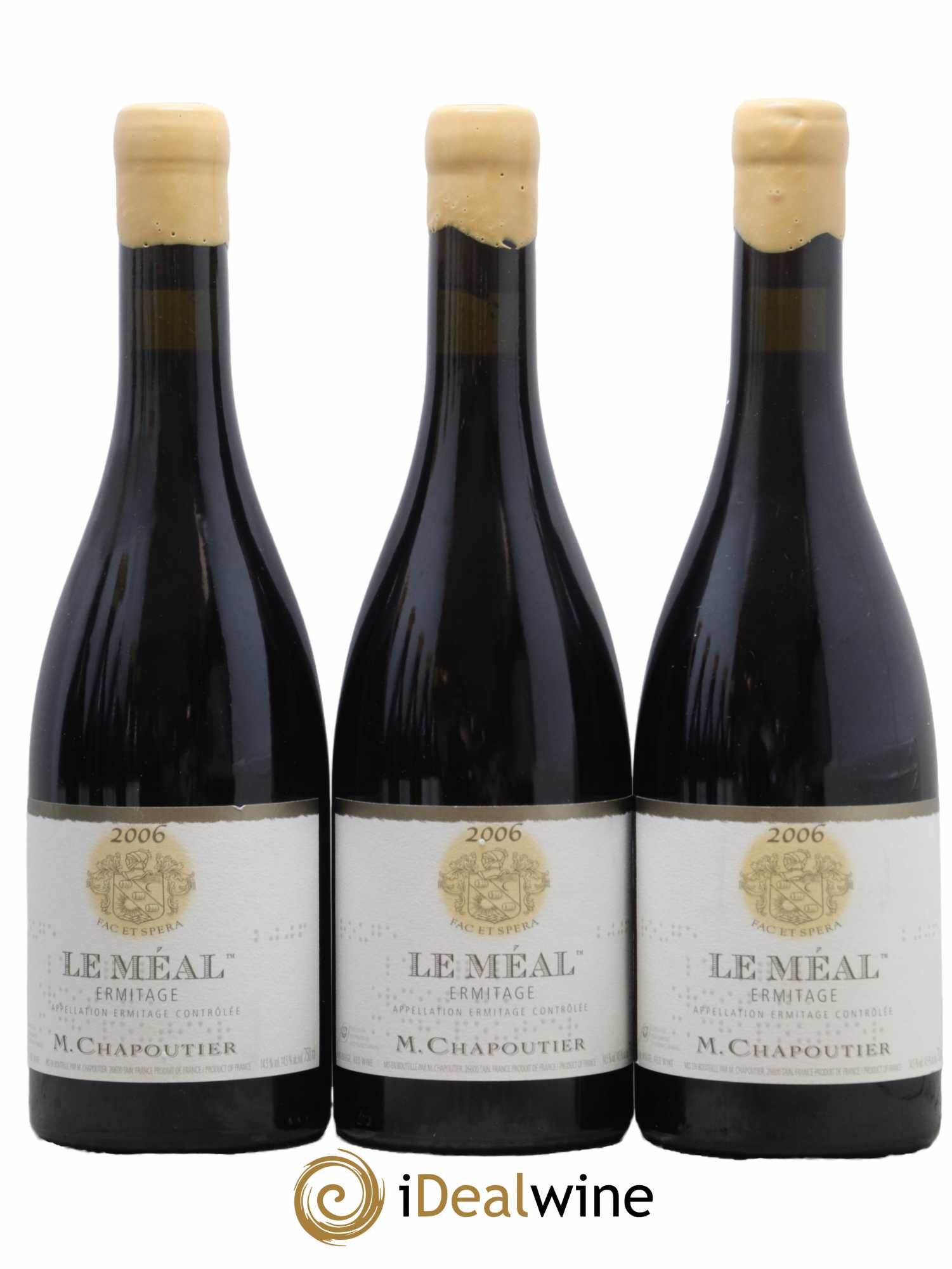 Hermitage Ermitage Le Méal Chapoutier 2006 - Lot de 3 bouteilles - 0