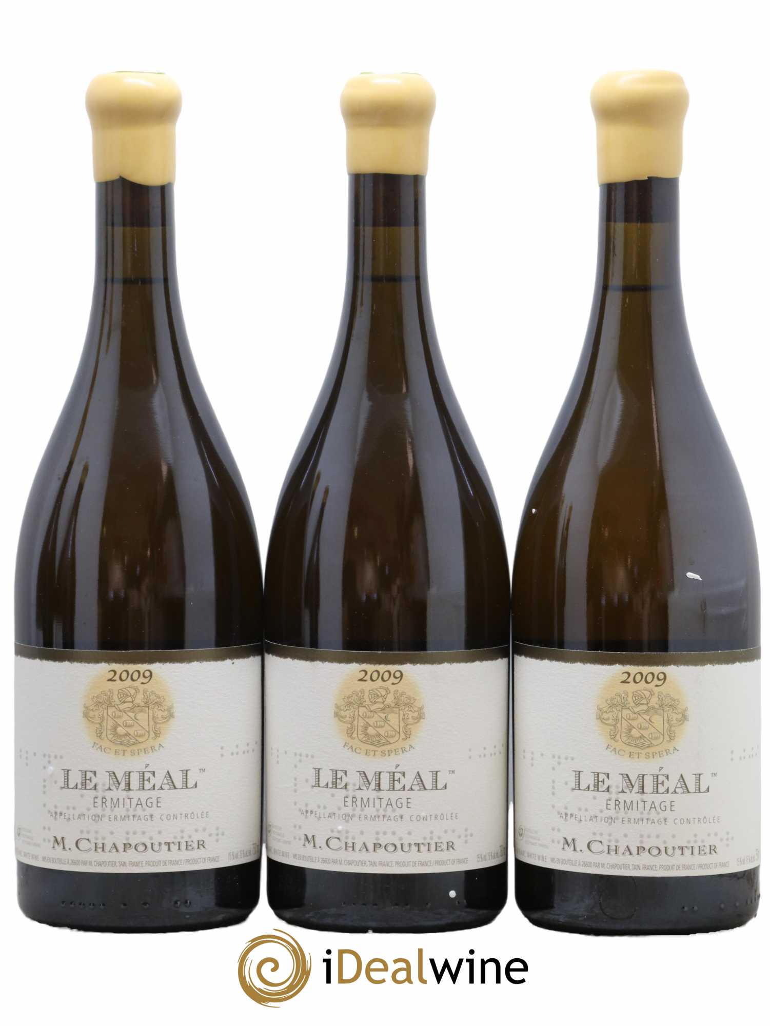 Hermitage Ermitage Le Méal Chapoutier 2009 - Lot de 3 bouteilles - 0
