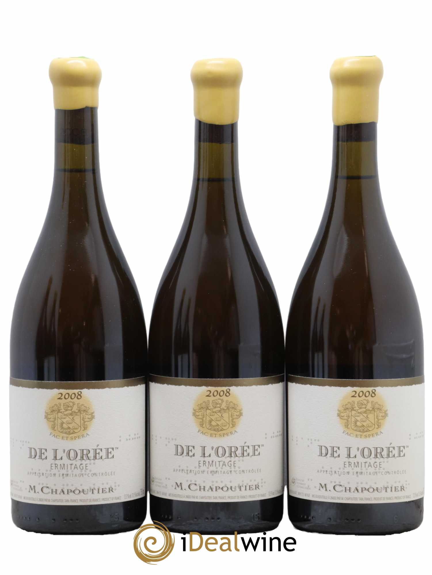 Hermitage Ermitage de l'Orée Chapoutier 2008 - Lot de 3 bouteilles - 0