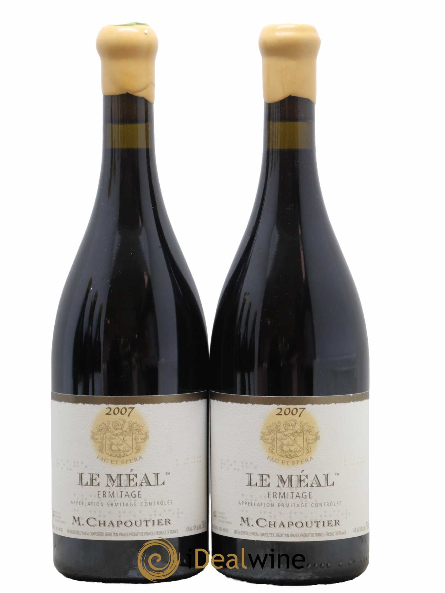 Hermitage Ermitage Le Méal Chapoutier 2007 - Lot de 2 bouteilles - 0