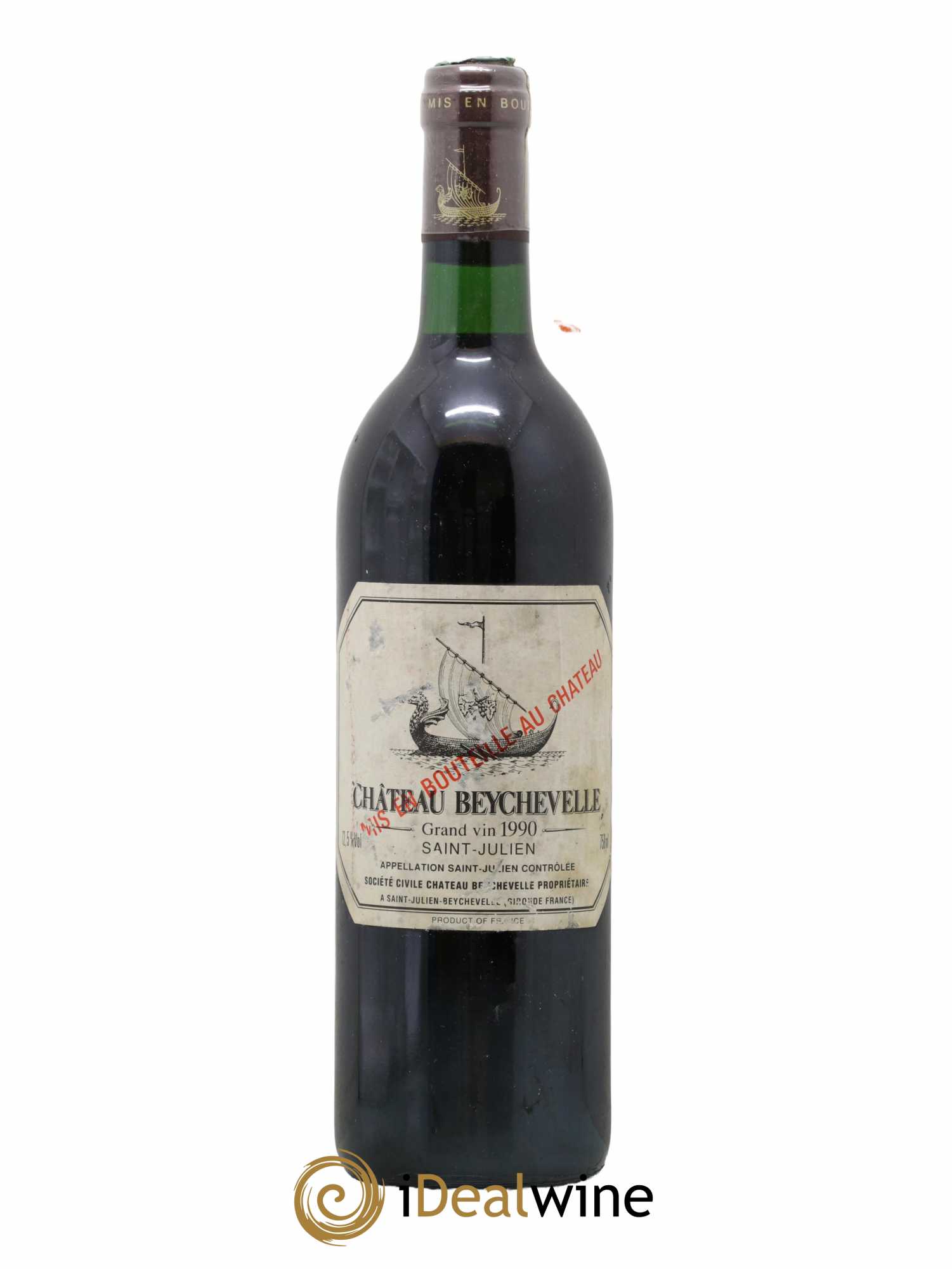 Château Beychevelle 4ème Grand Cru Classé 1990 - Lot de 1 bouteille - 0