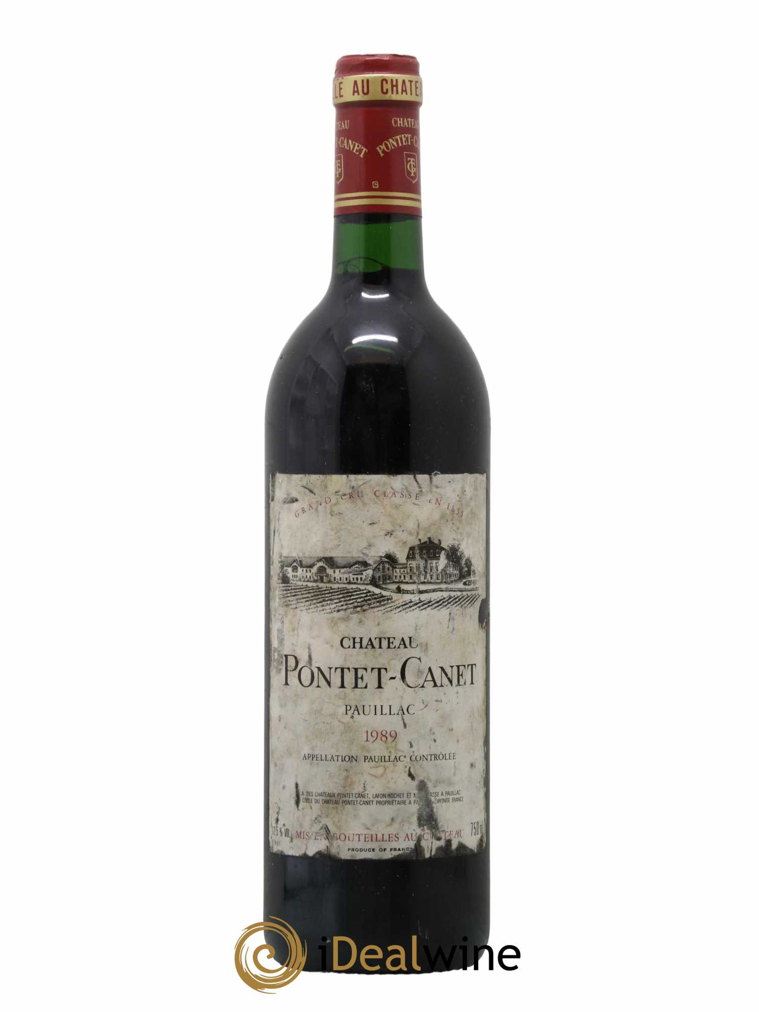 Château Pontet Canet 5ème Grand Cru Classé 1989 - Lot de 1 bouteille - 0