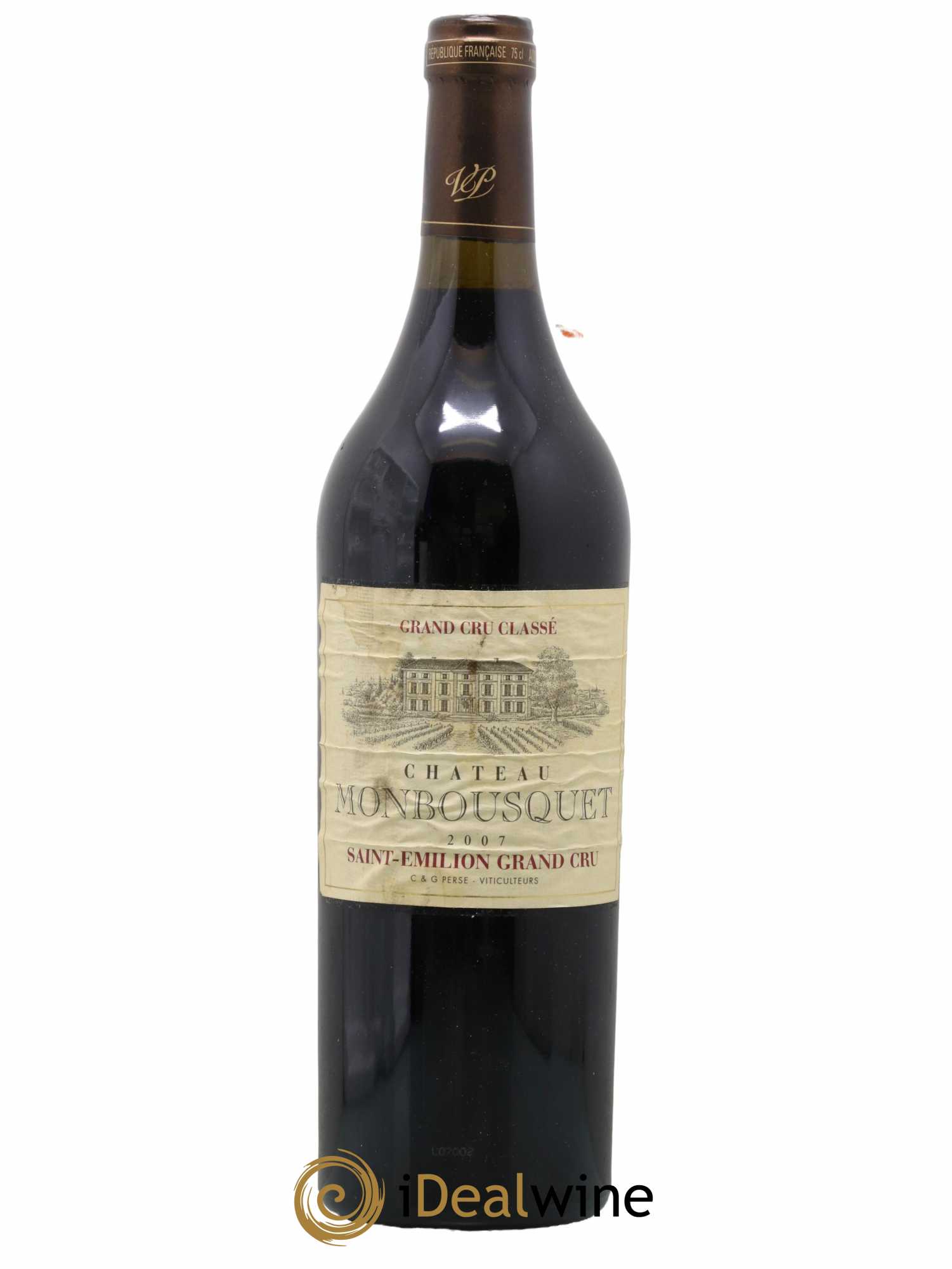 Château Monbousquet Grand Cru Classé 2007 - Lot de 1 bouteille - 0