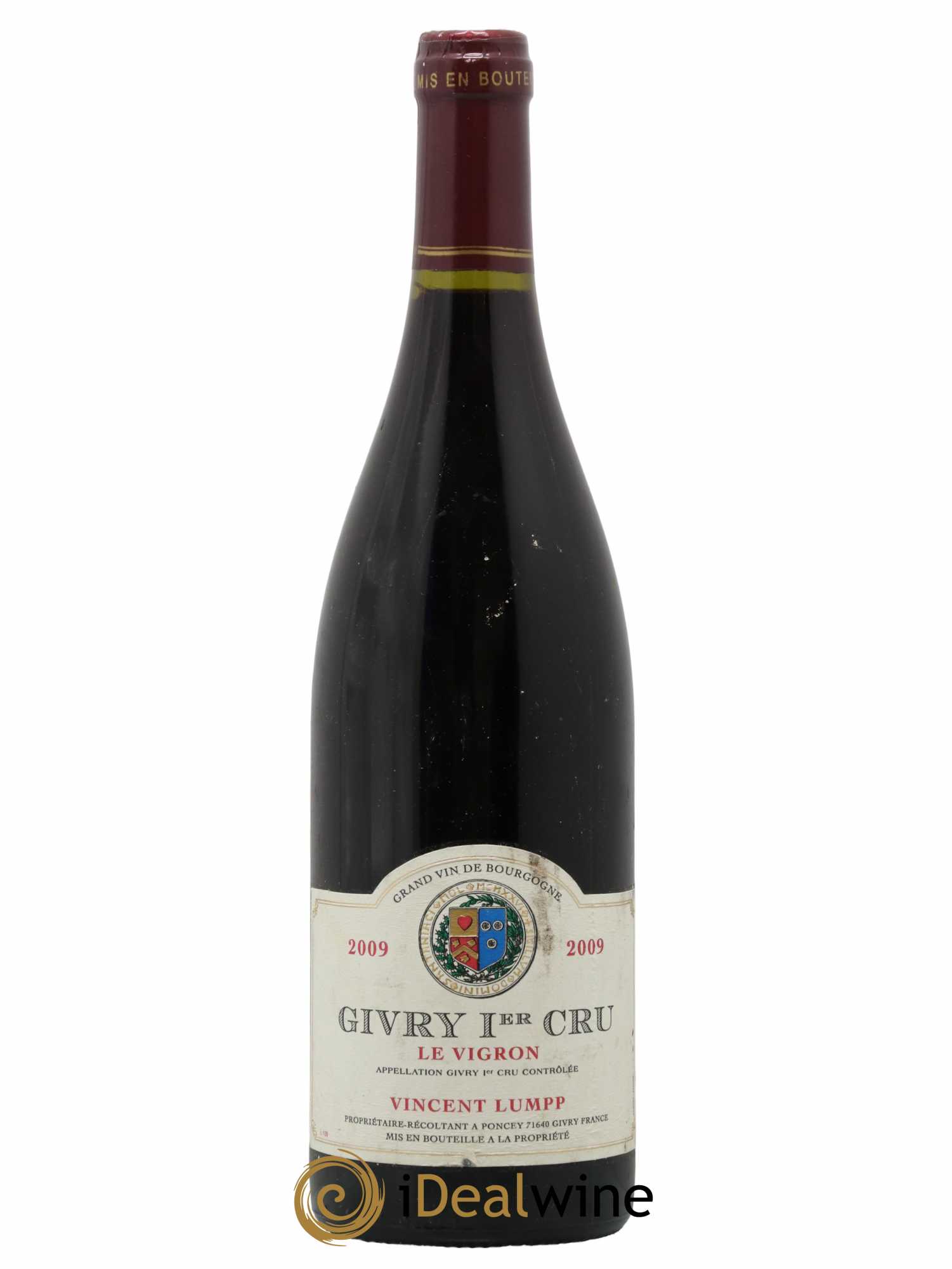 Givry 1er Cru Le Vigron Domaine Lumpp 2009 - Lot de 1 bouteille - 0