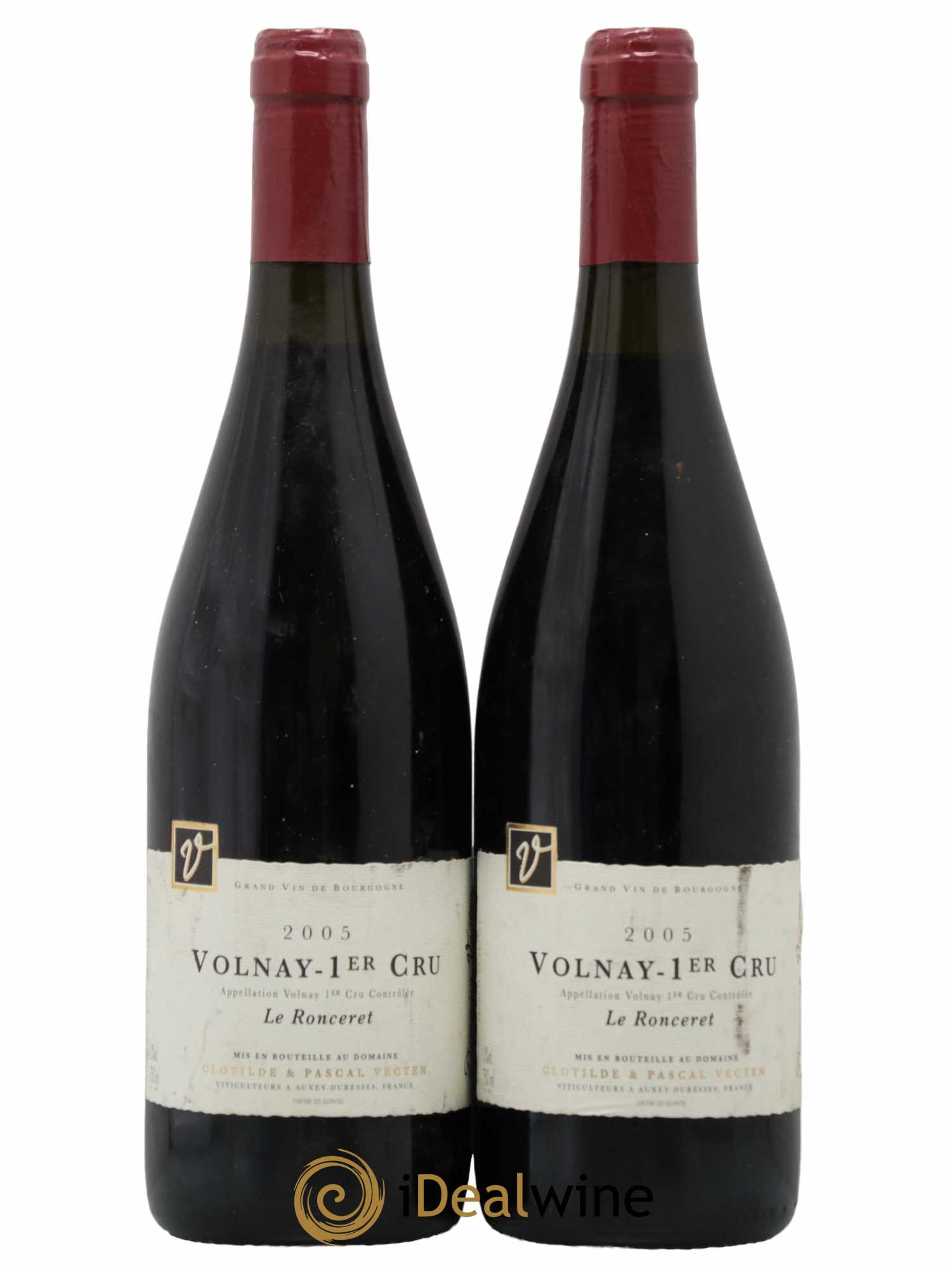 Volnay 1er Cru Le Ronceret Terres de Velle 2005 - Lot de 2 bouteilles - 0