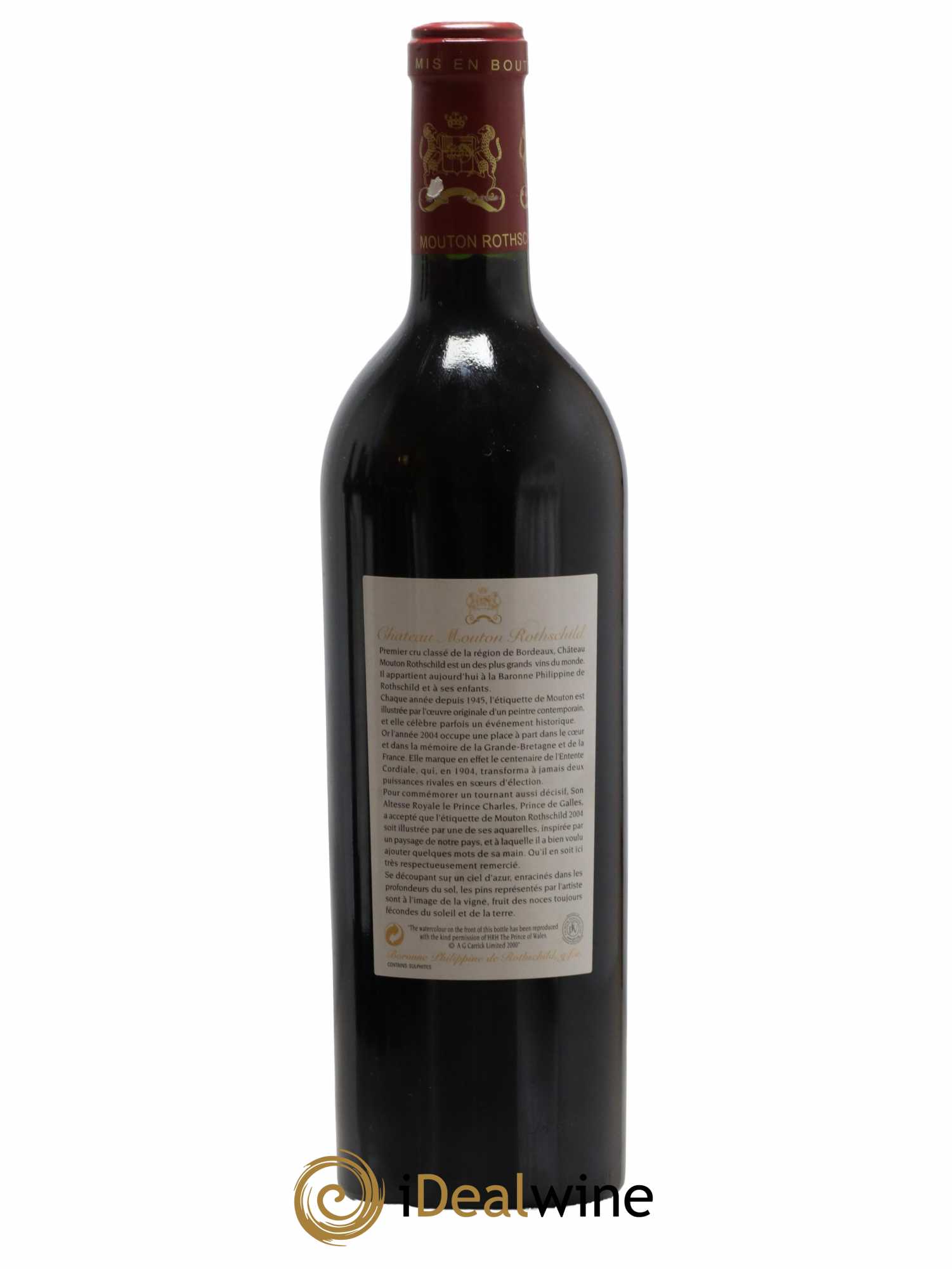 Château Mouton Rothschild 1er Grand Cru Classé 2004 - Lot de 1 bouteille - 1