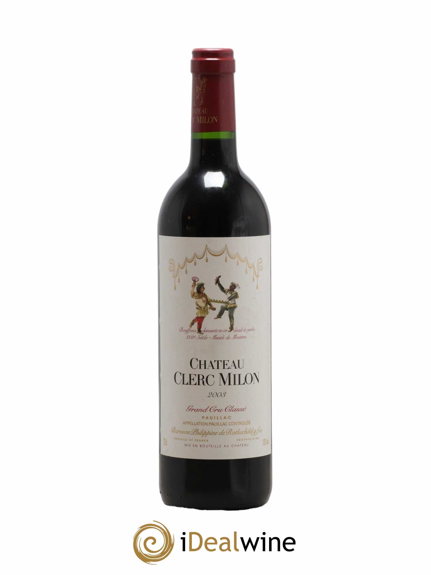Château Clerc Milon 5ème Grand Cru Classé 2003 - Lot de 1 bouteille - 0