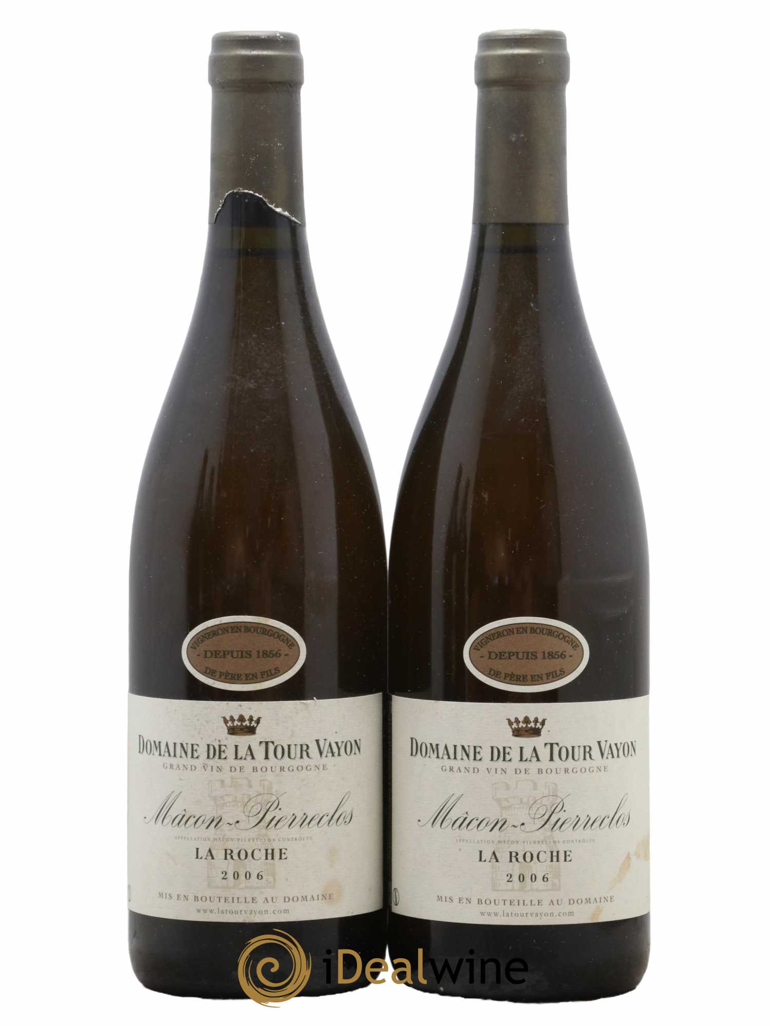 Mâcon Pierreclos Domaine de la Tour Vayon 2006 - Lot de 2 bouteilles - 0