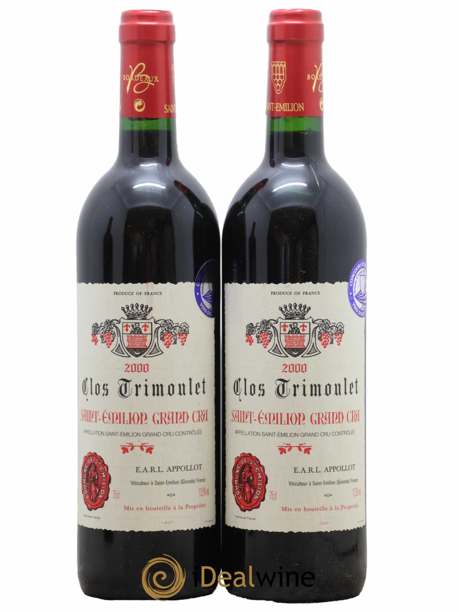 Clos Trimoulet 2000 - Posten von 2 Flaschen - 0