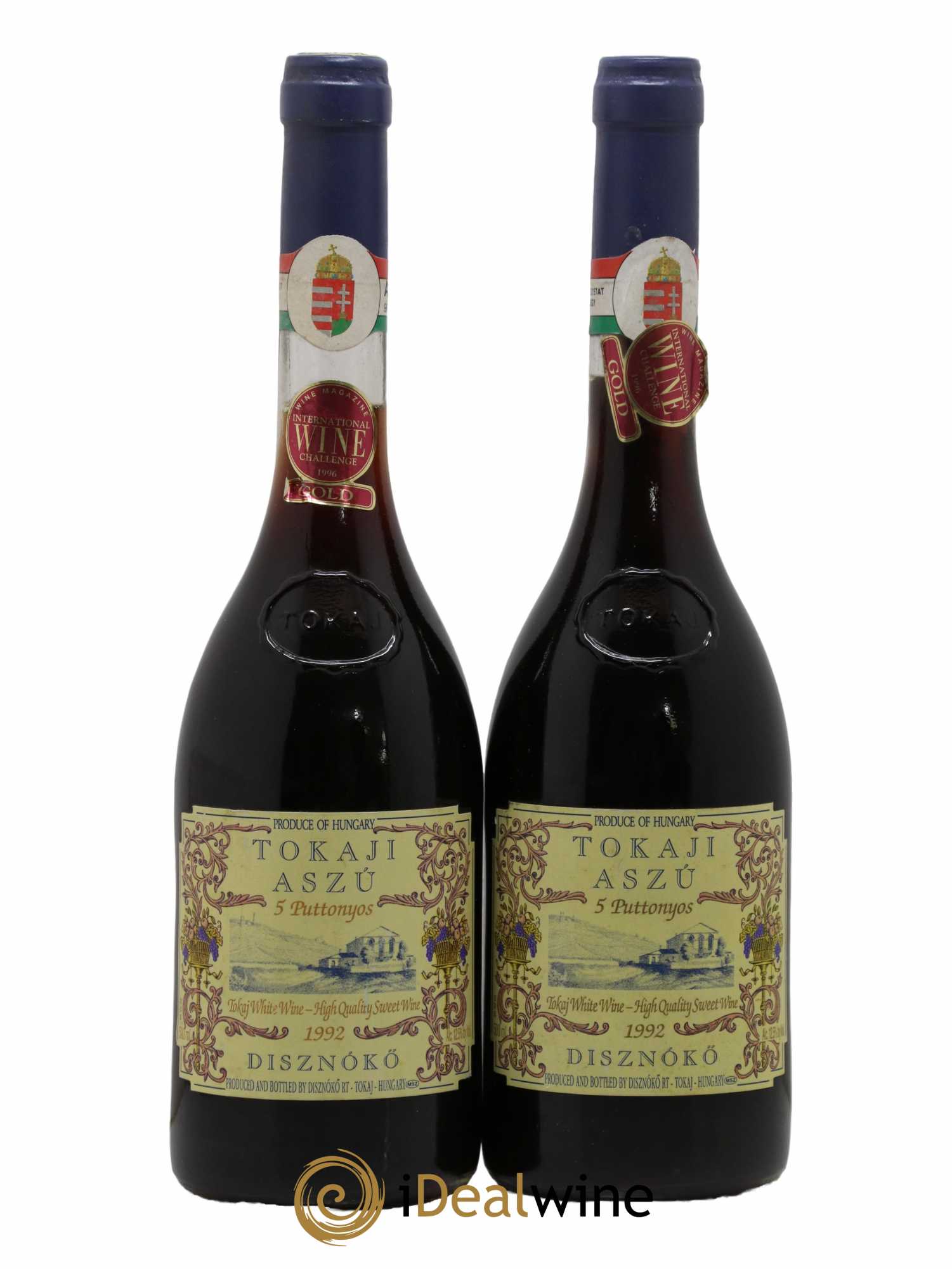 Tokaji Aszu 5 Puttonyos Disznoko (Domaine) 50cl 1992 - Lotto di 2 bottiglie - 0