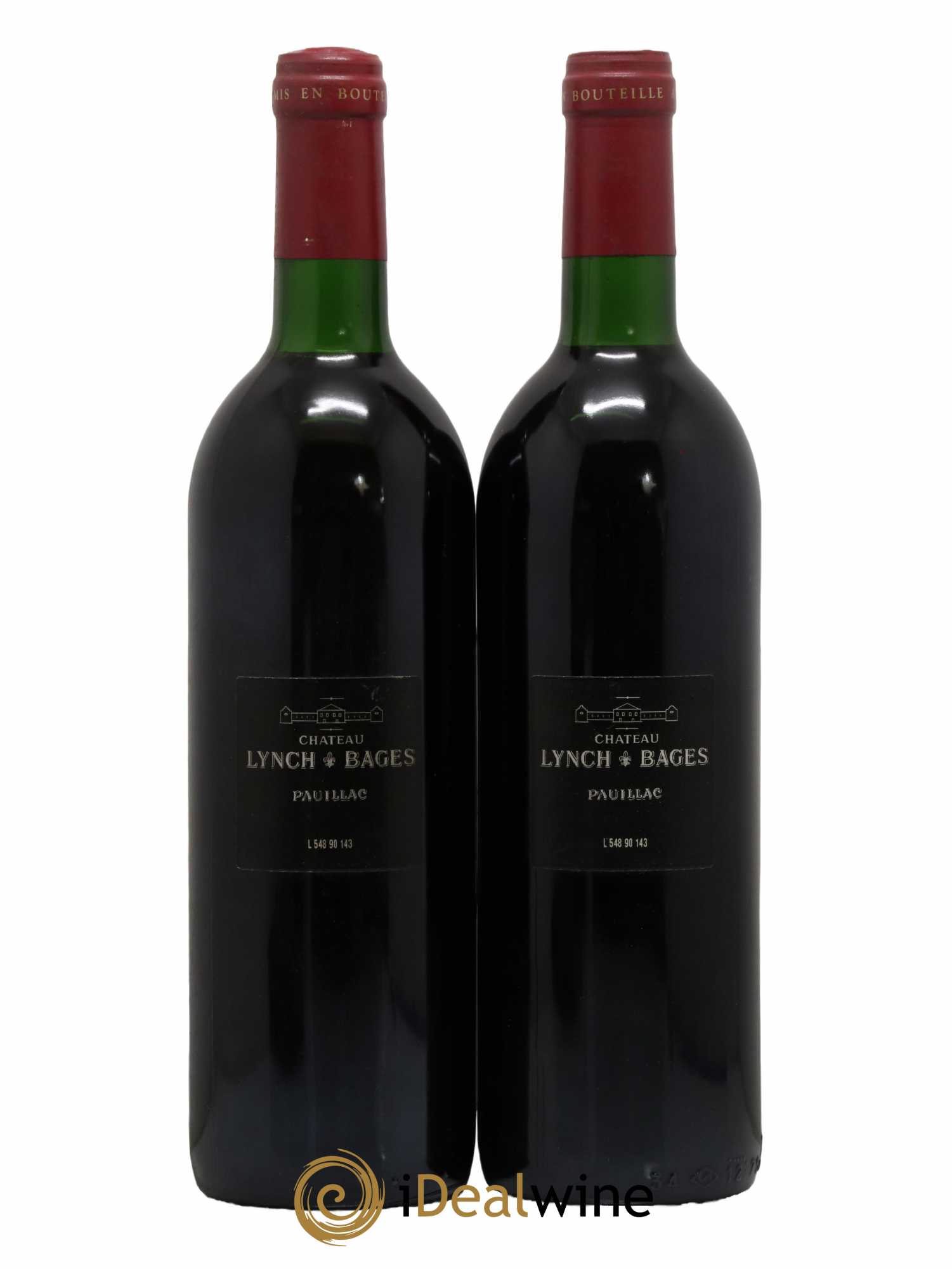 Château Lynch Bages 5ème Grand Cru Classé 1990 - Lot de 2 bouteilles - 1