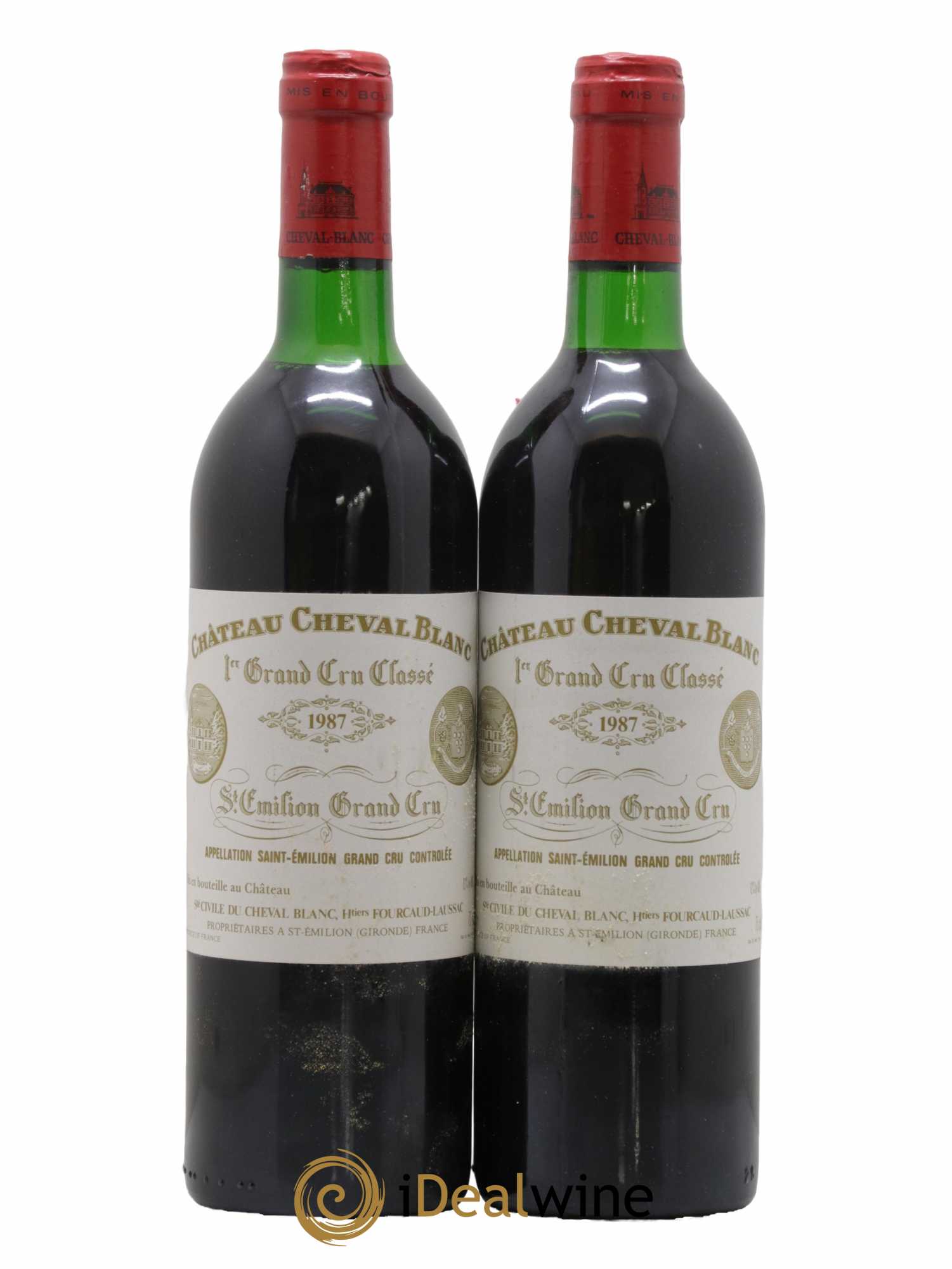Château Cheval Blanc 1er Grand Cru Classé A 1987 - Lot de 2 bouteilles - 0