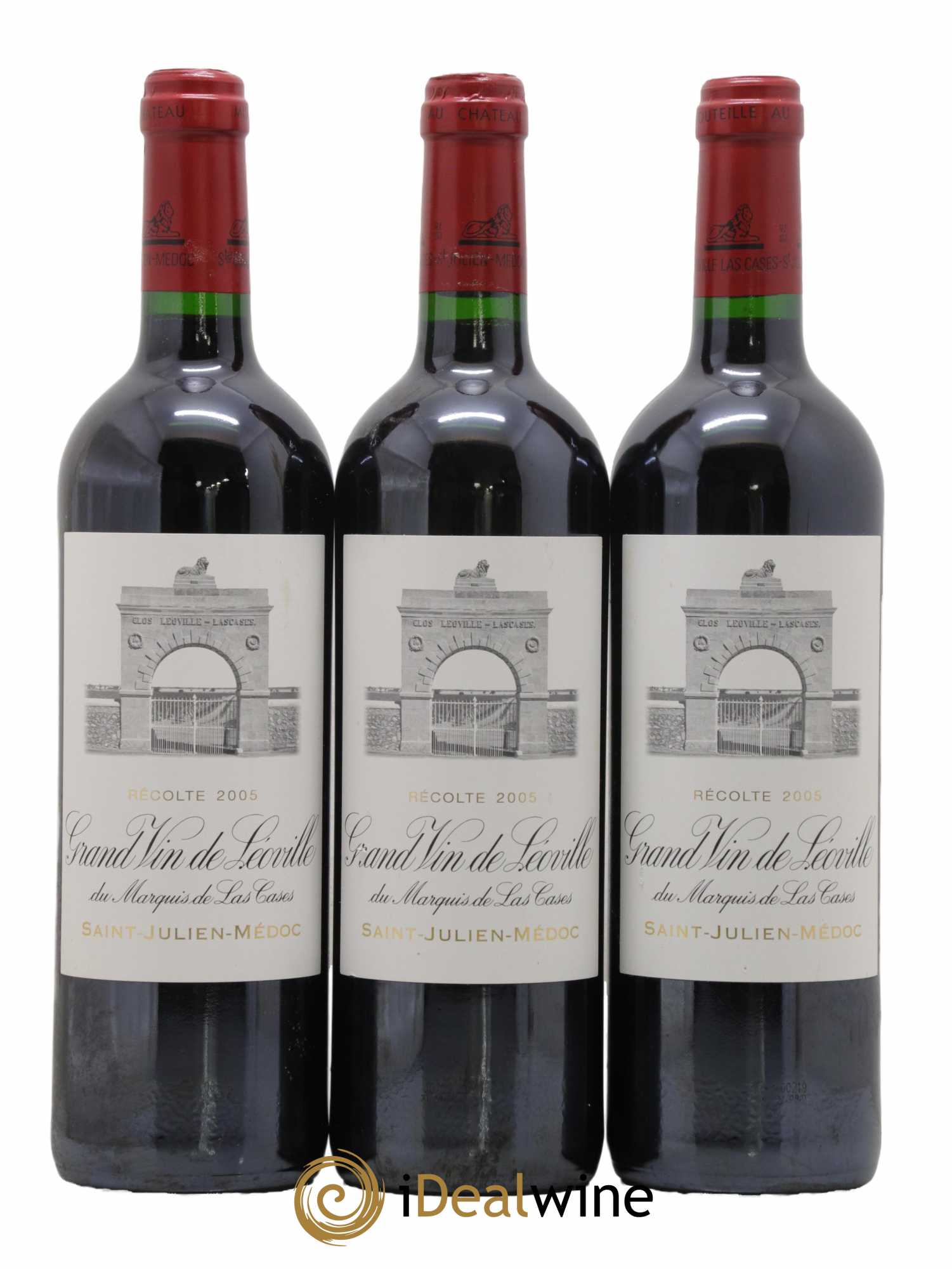 Château Léoville Las Cases 2ème Grand Cru Classé 2005 - Lot de 3 bouteilles - 0
