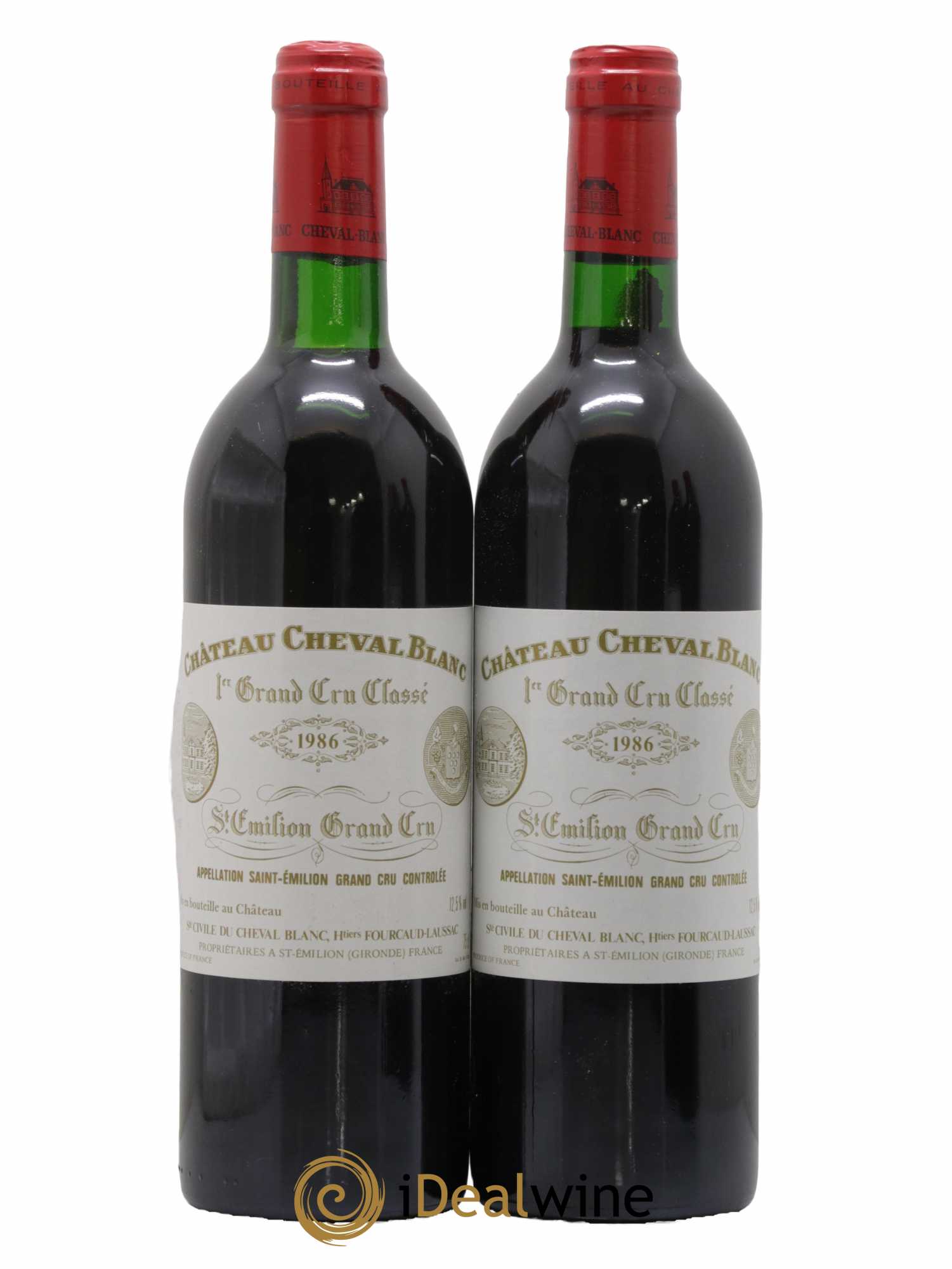 Château Cheval Blanc 1er Grand Cru Classé A 1986 - Lot de 2 bouteilles - 0