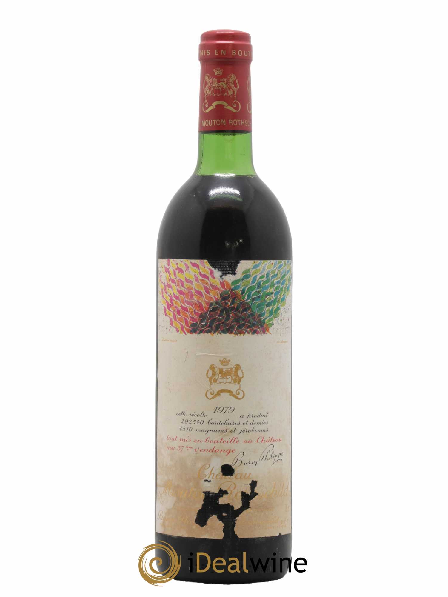 Château Mouton Rothschild 1er Grand Cru Classé 1979 - Lot de 1 bouteille - 0