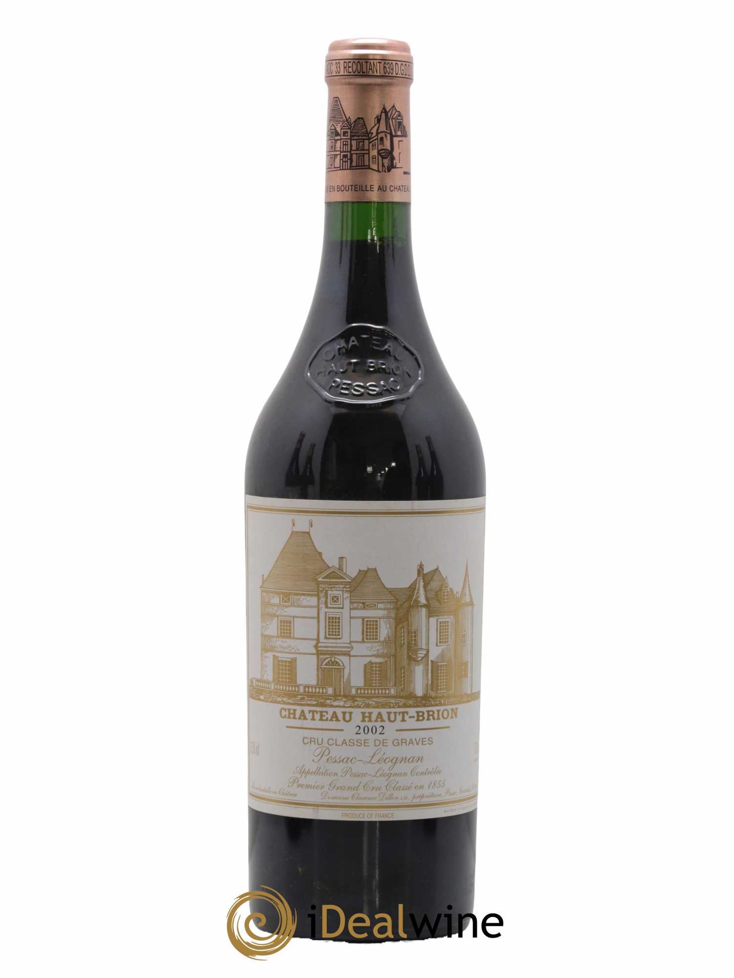 Château Haut Brion 1er Grand Cru Classé 2002 - Lot de 1 bouteille - 0
