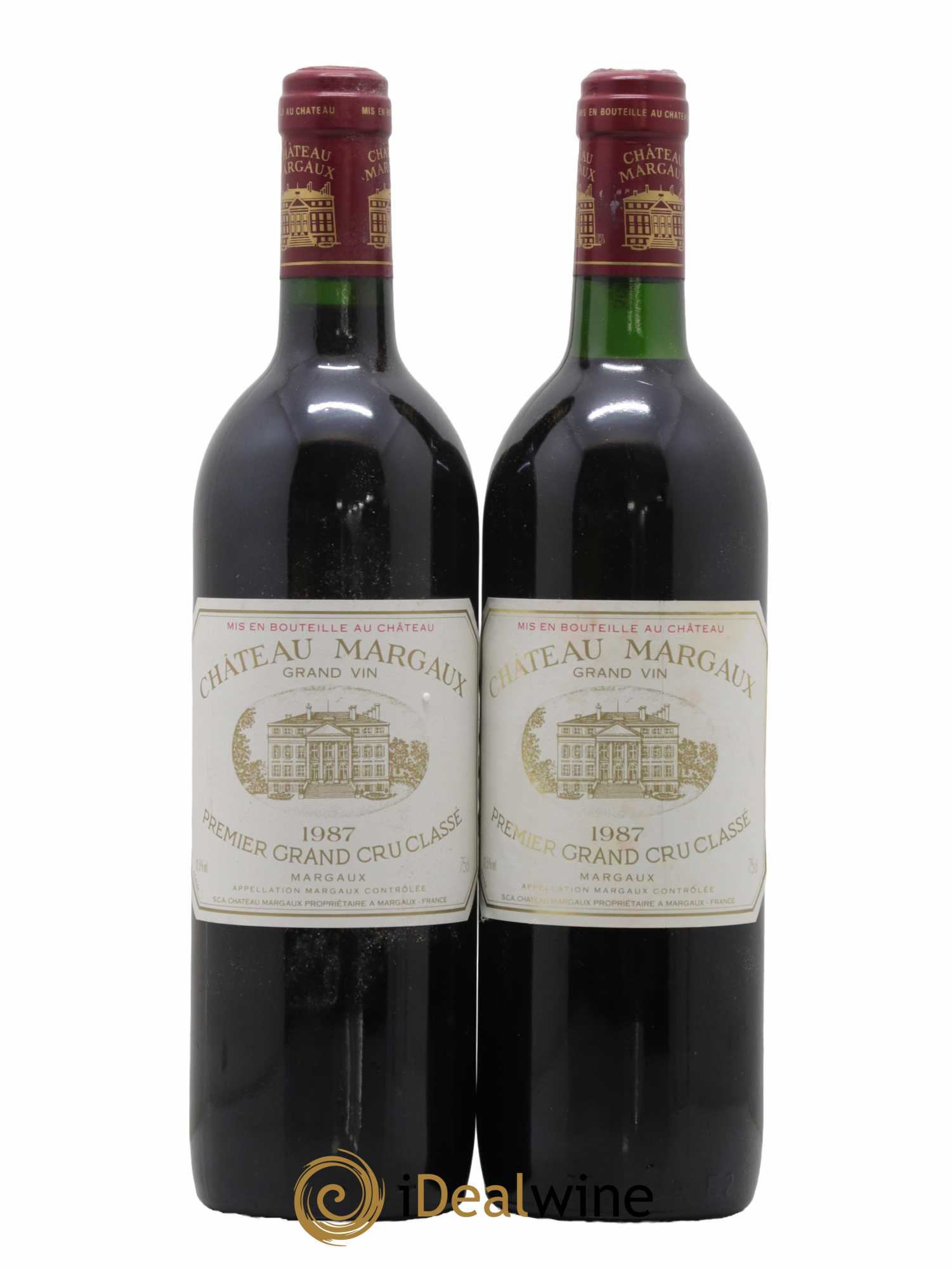 Château Margaux 1er Grand Cru Classé 1987 - Lot de 2 bouteilles - 0