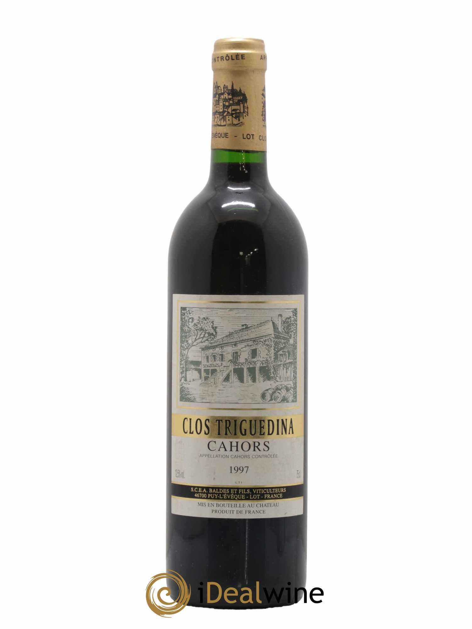Cahors Clos Triguedina Jean-Luc Baldès 1997 - Lot de 1 bouteille - 0