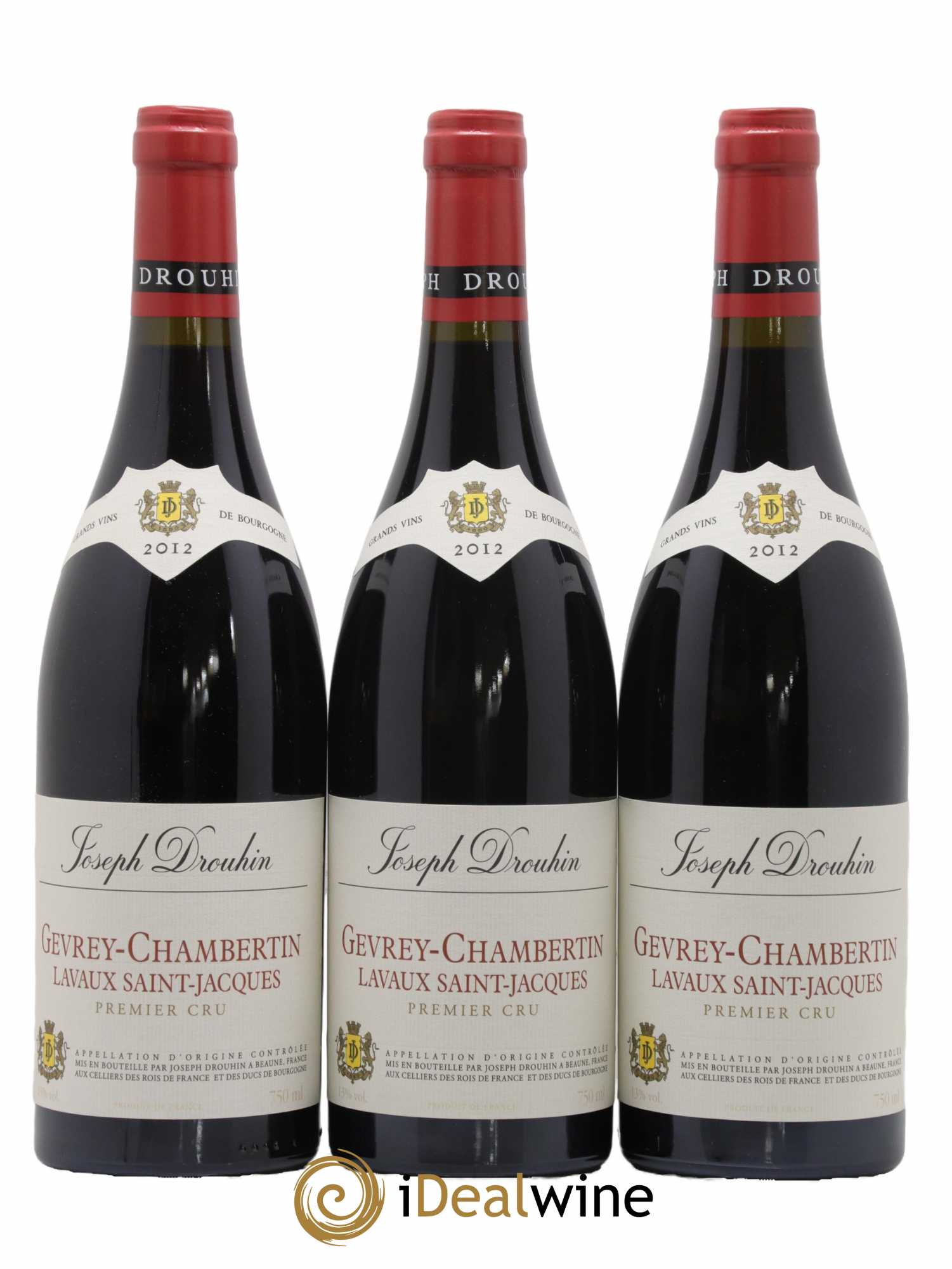 Gevrey-Chambertin 1er Cru Lavaux Saint-Jacques Joseph Drouhin 2012 - Lot de 3 bouteilles - 0