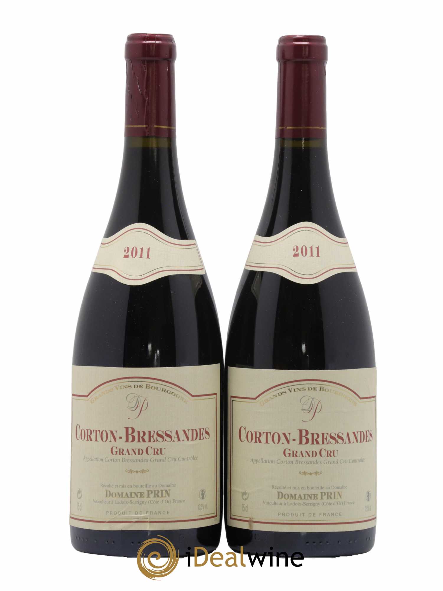 Corton Grand Cru Bressandes Domaine Prin 2011 - Lot de 2 bouteilles - 0