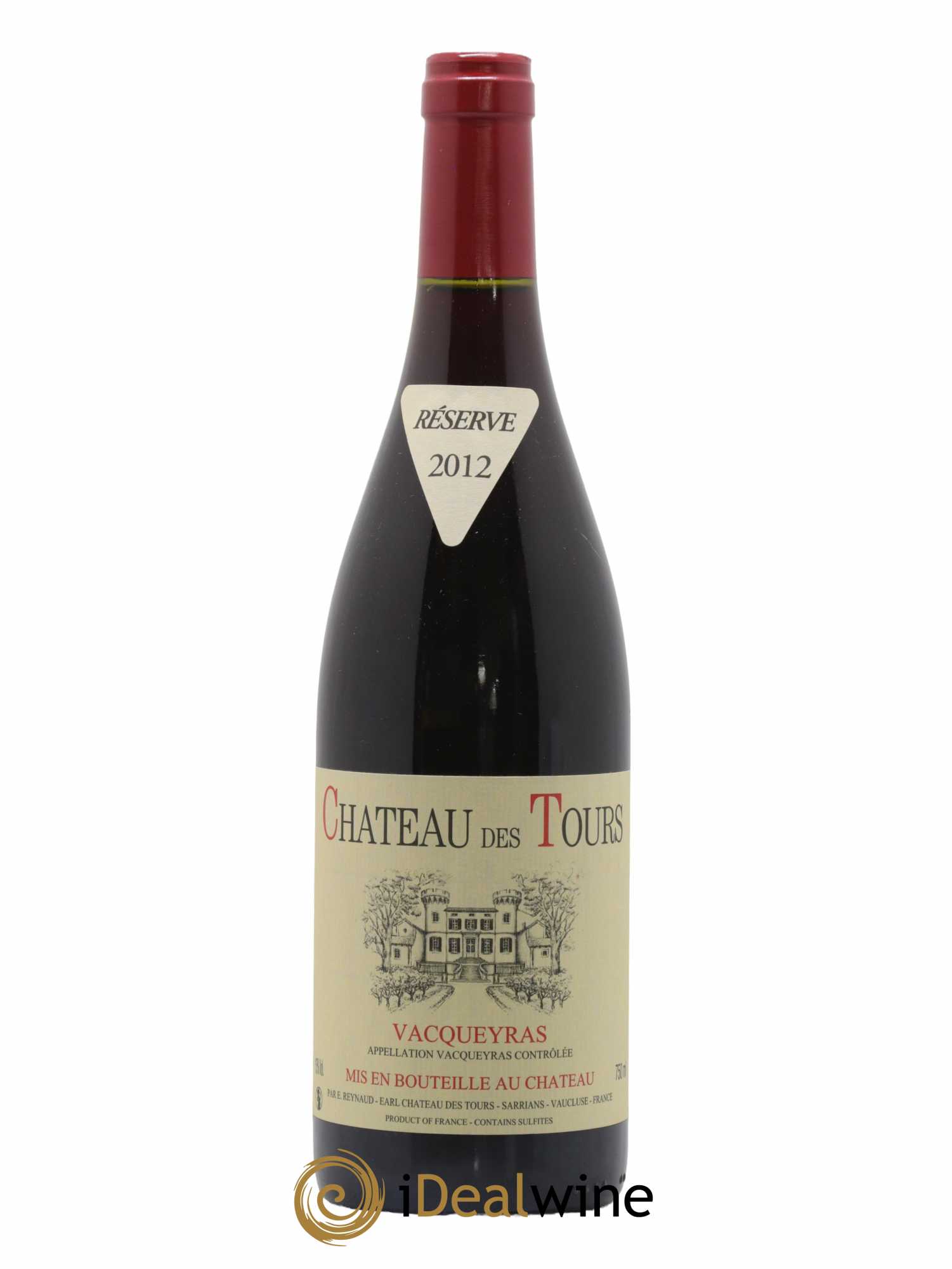Vacqueyras Château des Tours Emmanuel Reynaud 2012 - Lot de 1 bouteille - 0