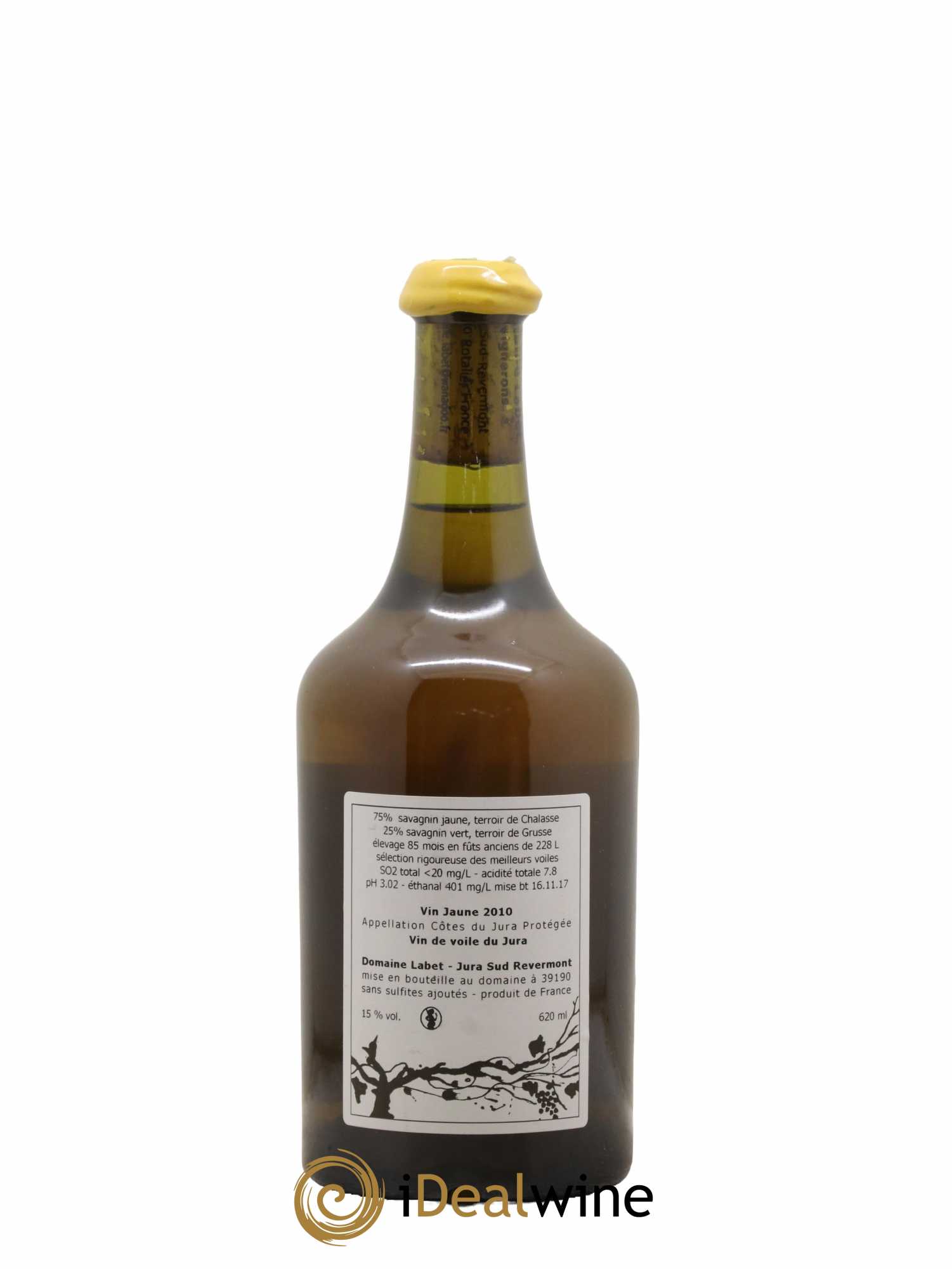 Côtes du Jura Vin Jaune Romain - Julien  - Charline Labet 2010 - Lot de 1 bouteille - 1
