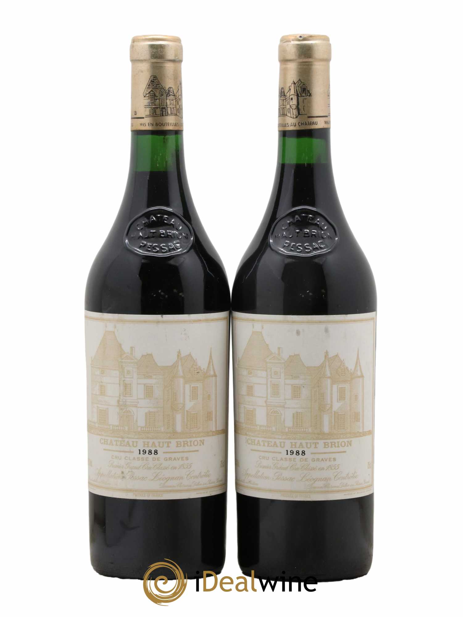 Château Haut Brion 1er Grand Cru Classé 1988 - Lot de 2 bouteilles - 0