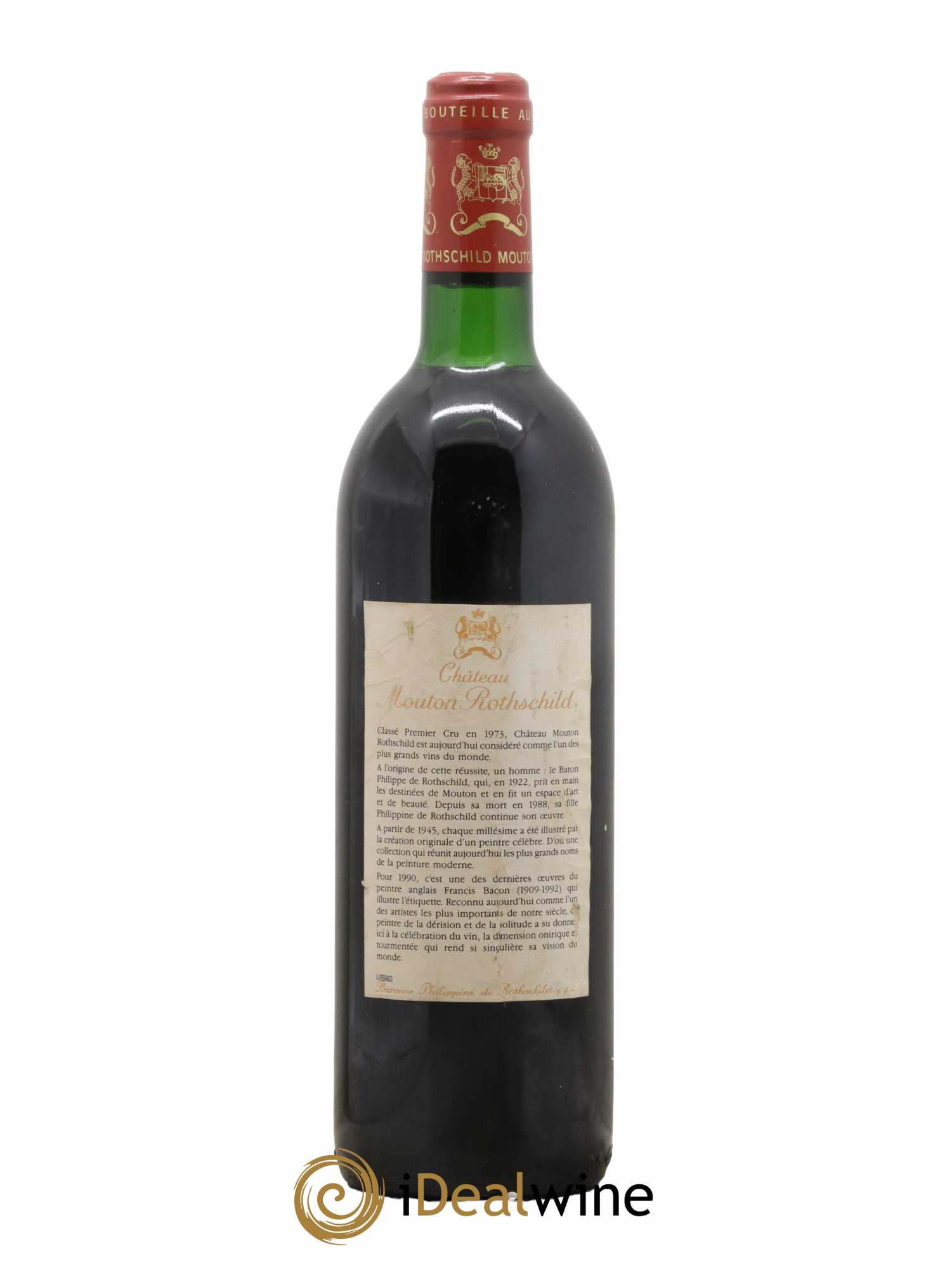 Château Mouton Rothschild 1er Grand Cru Classé 1990 - Lot de 1 bouteille - 1