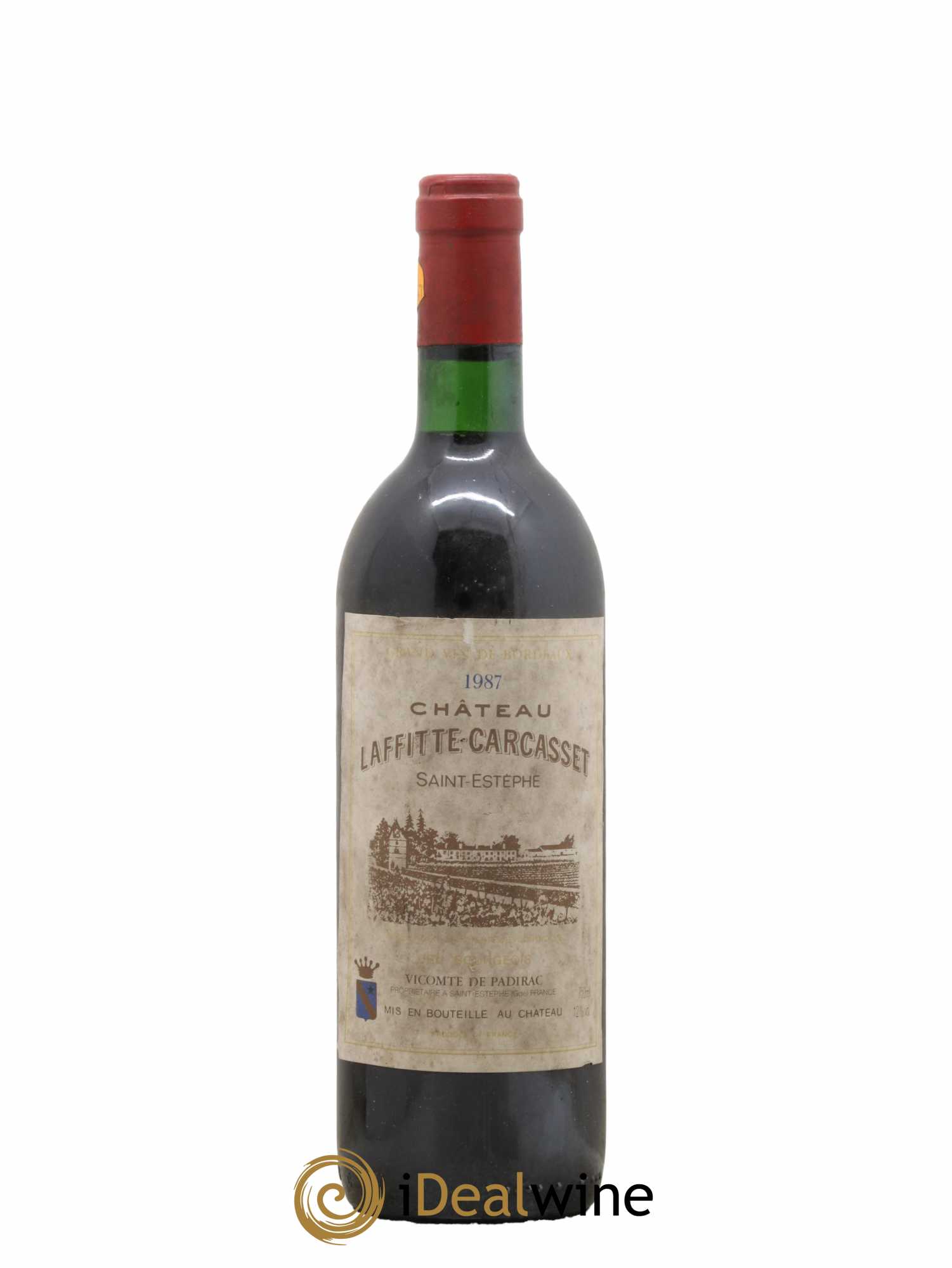 Château Laffitte Carcasset Cru Bourgeois 1987 - Lot de 1 bouteille - 0