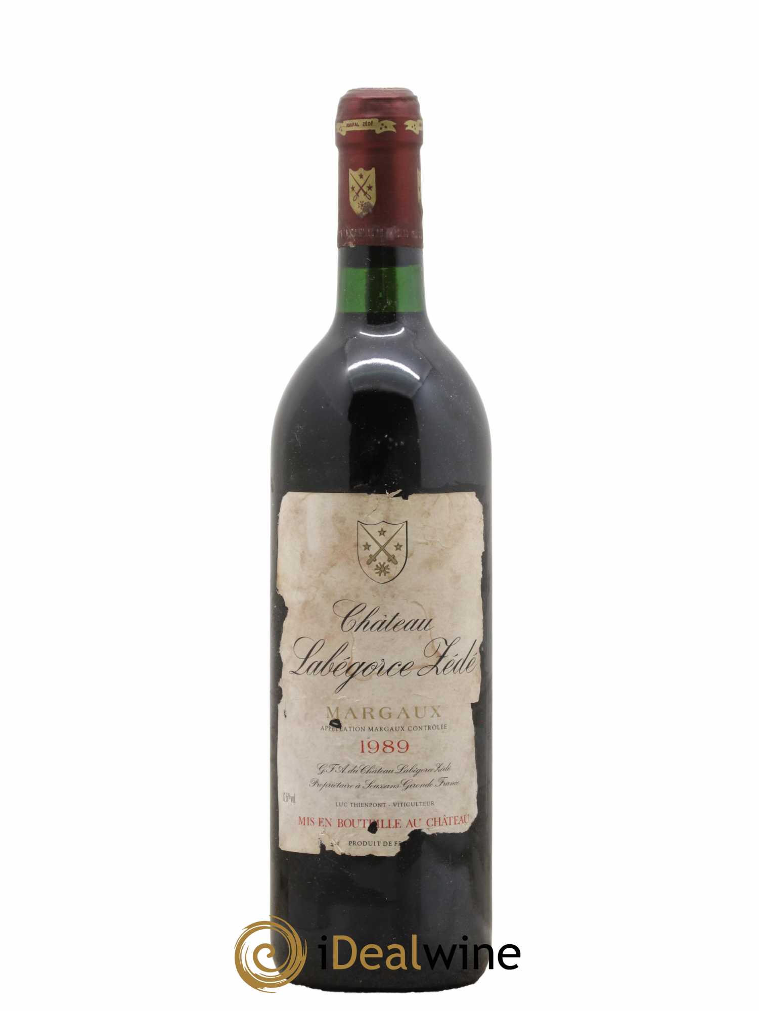 Château Labegorce Zédé Cru Bourgeois 1989 - Lot de 1 bouteille - 0
