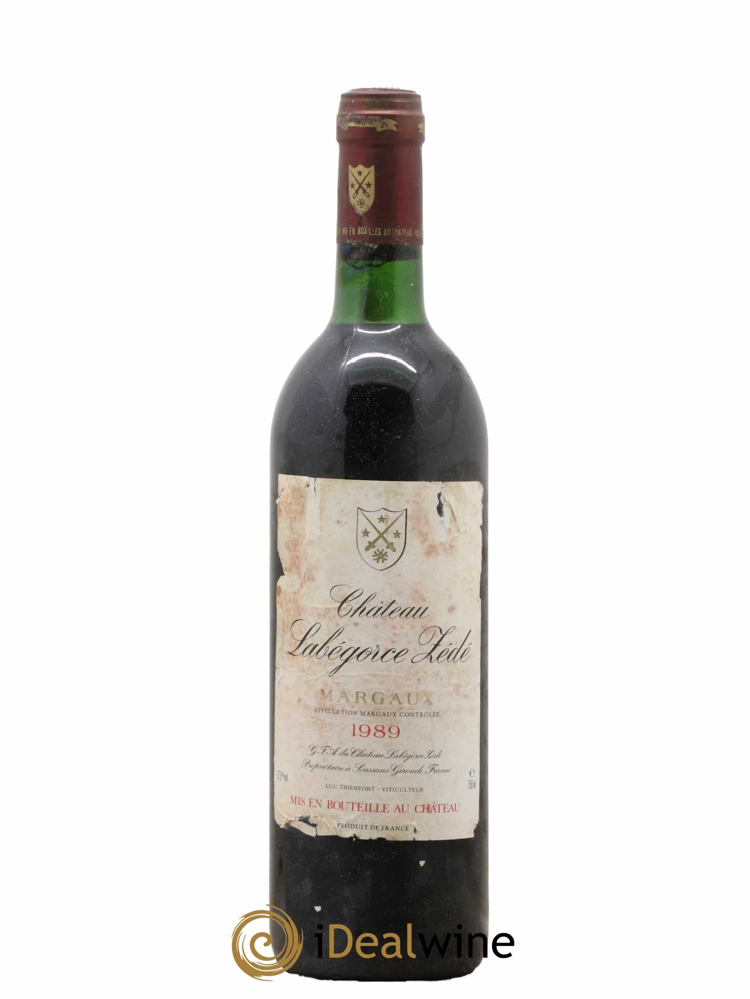 Château Labegorce Zédé Cru Bourgeois 1989 - Lot de 1 bouteille - 0