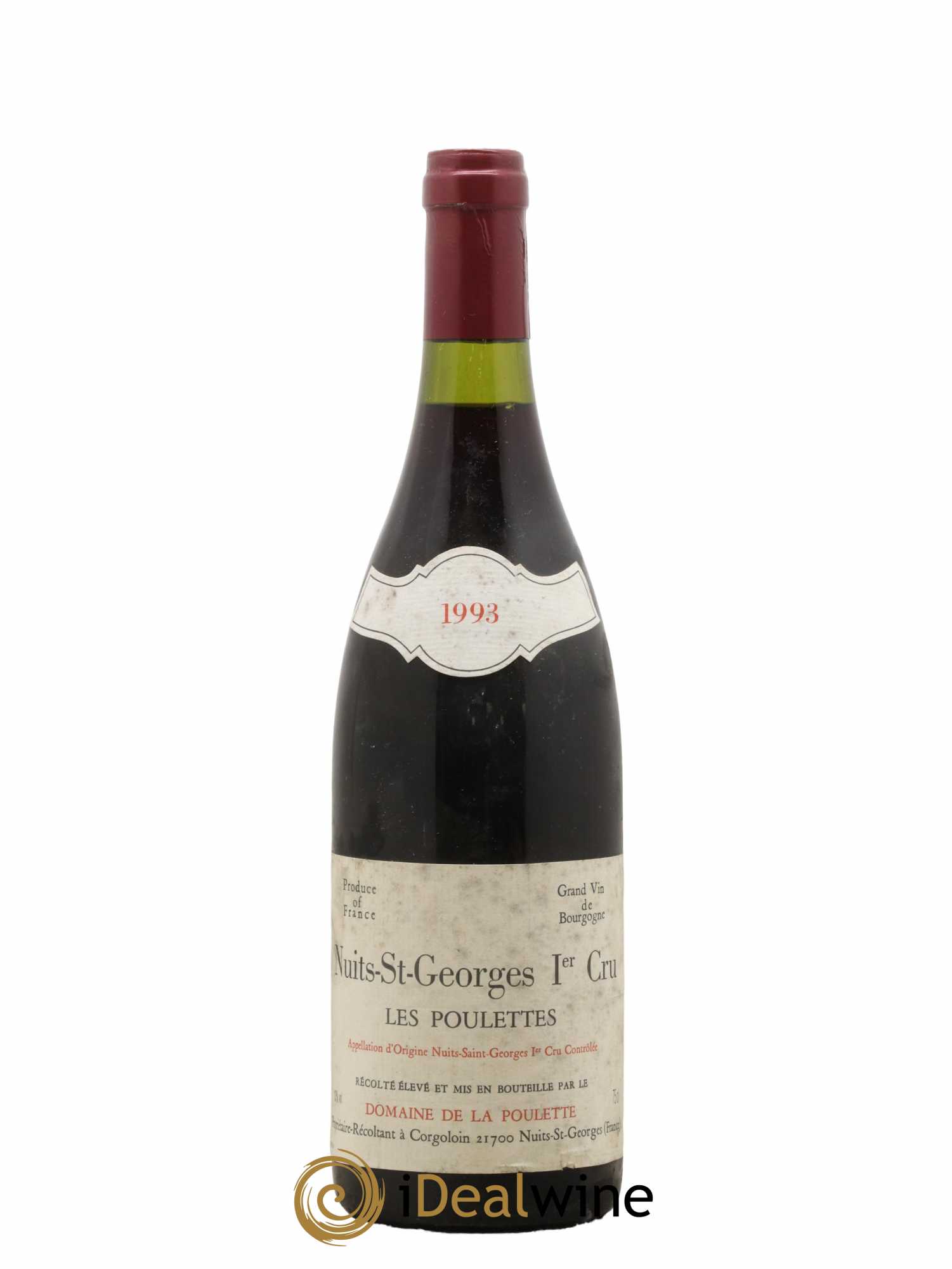 Nuits-Saint-Georges 1er Cru Les Poulettes Domaine De La Poulette 1993 - Lot de 1 bouteille - 0