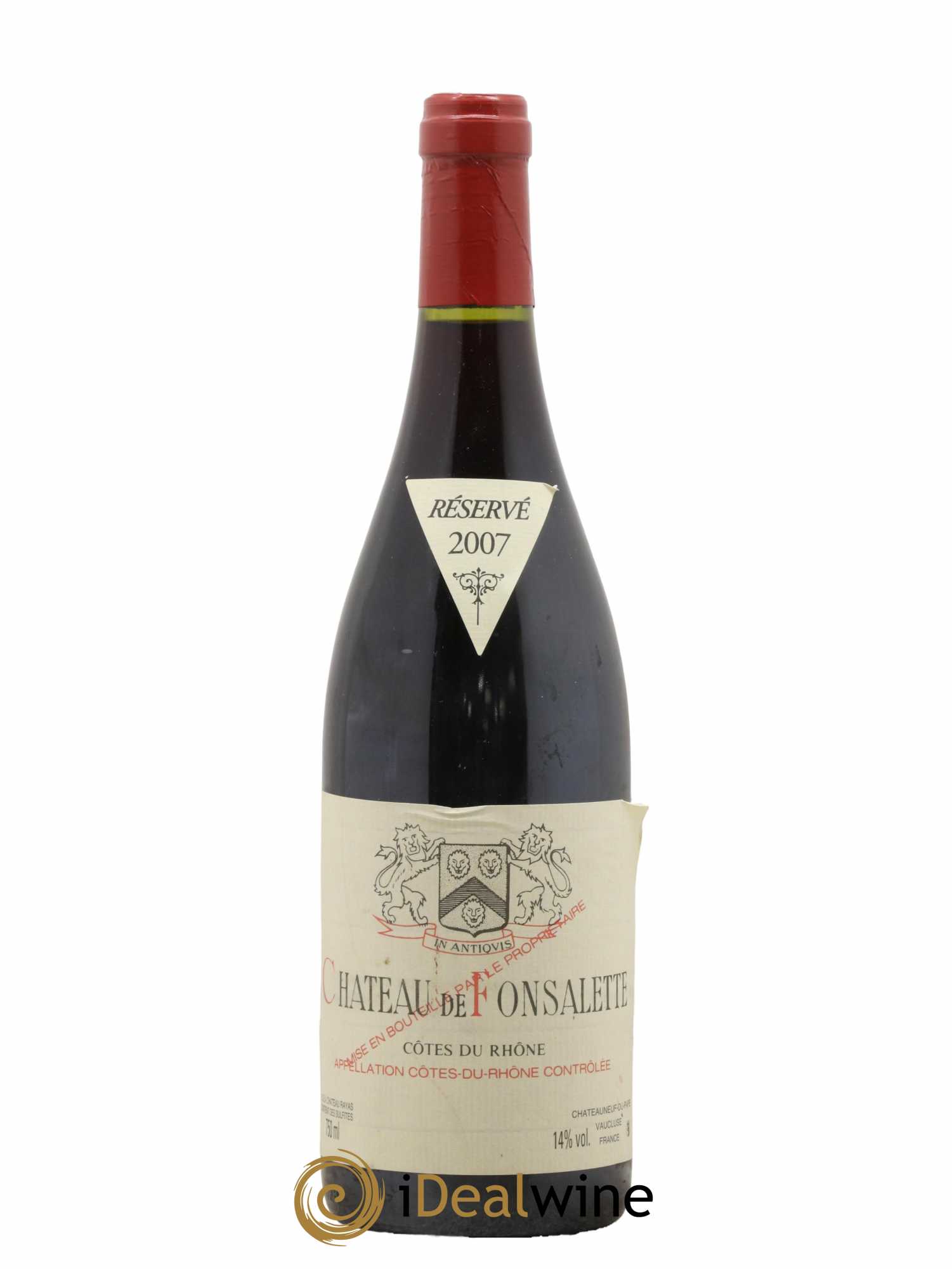 Côtes-du-Rhône Château de Fonsalette Emmanuel Reynaud 2007 - Lot de 1 bouteille - 0