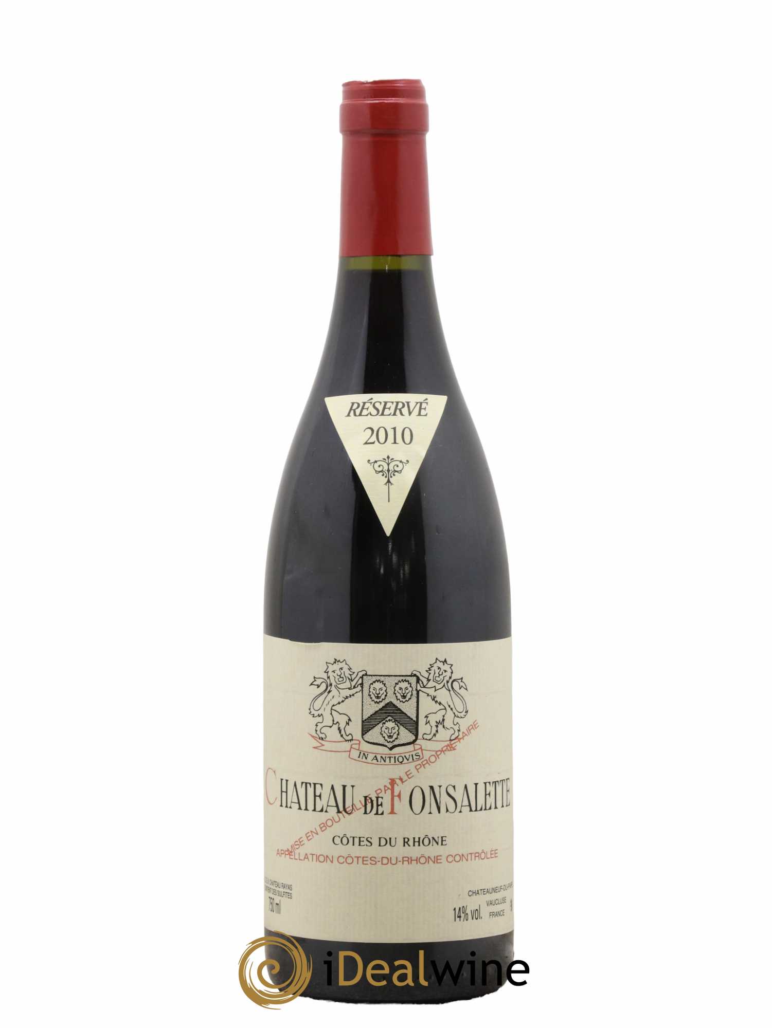 Côtes-du-Rhône Château de Fonsalette Emmanuel Reynaud 2010 - Lot de 1 bouteille - 0