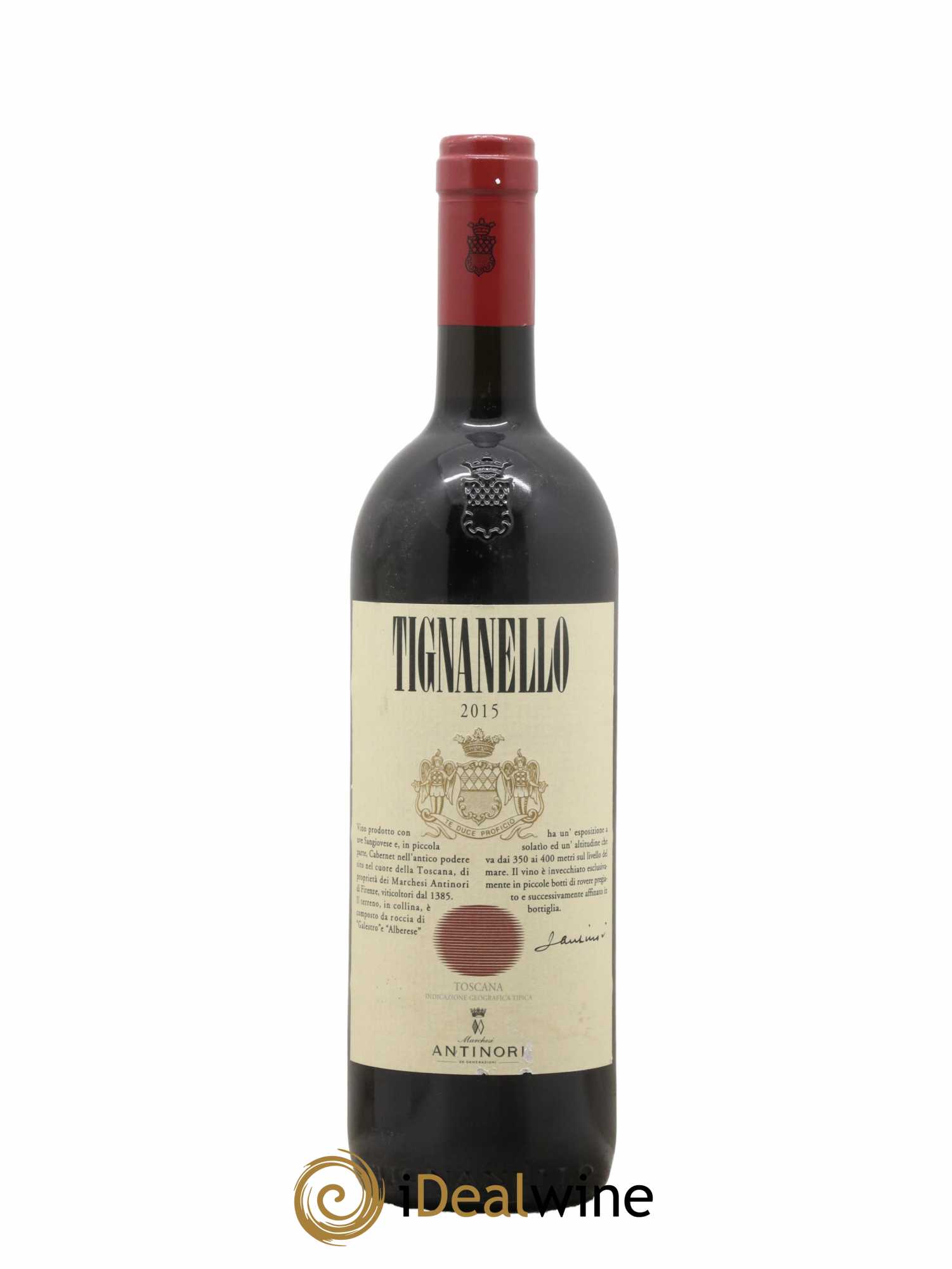 Toscana IGT Tignanello Tenuta Tignanello - Marchesi Antinori 2015 - Lot de 1 bouteille - 0
