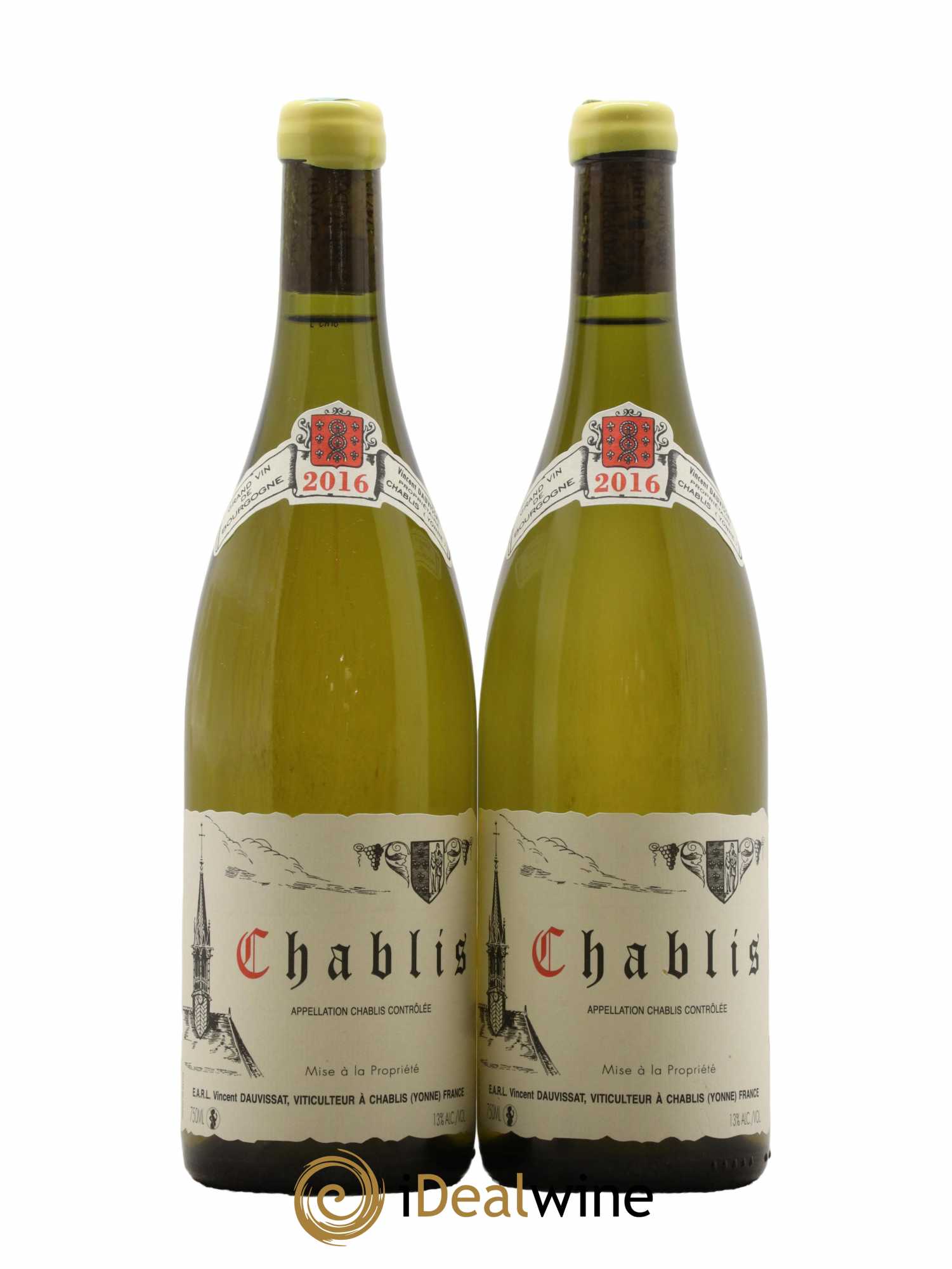 Chablis Vincent Dauvissat (Domaine) 2016 - Lot de 2 bouteilles - 0