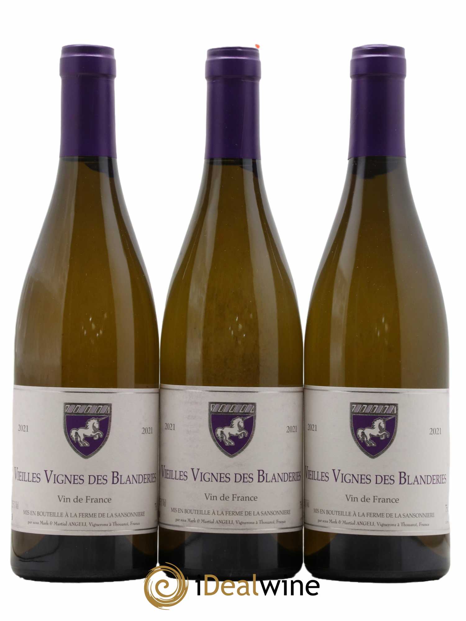 Anjou Les Vieilles Vignes des Blanderies Mark Angeli (Domaine) - Ferme de la Sansonnière 2021 - Lot de 3 bouteilles - 0