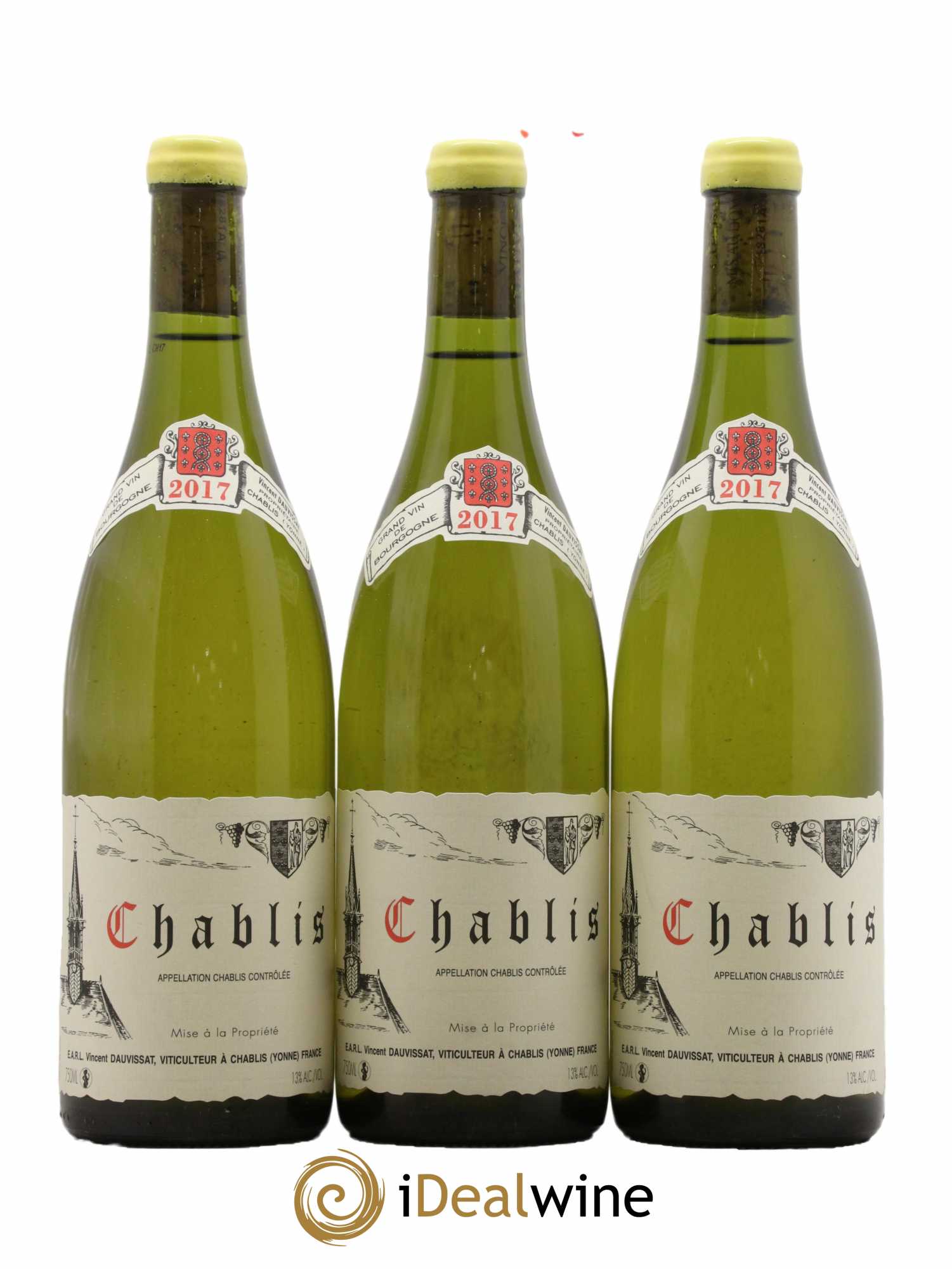 Chablis Vincent Dauvissat (Domaine) 2017 - Lot de 3 bouteilles - 0