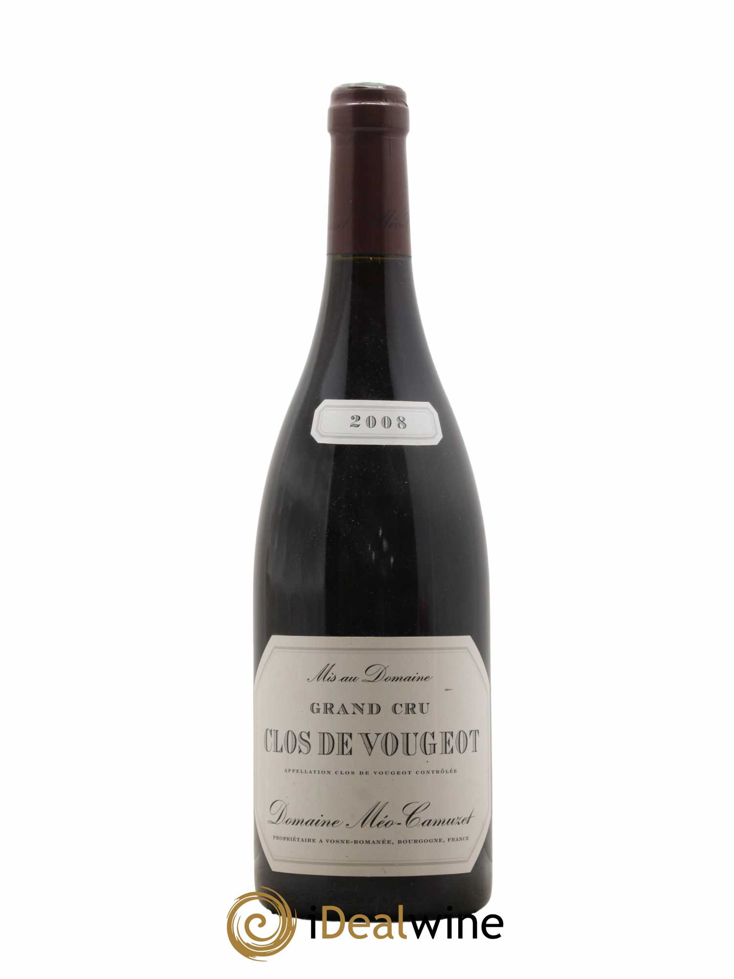 Clos de Vougeot Grand Cru Méo-Camuzet (Domaine) 2008 - Lot de 1 bouteille - 0