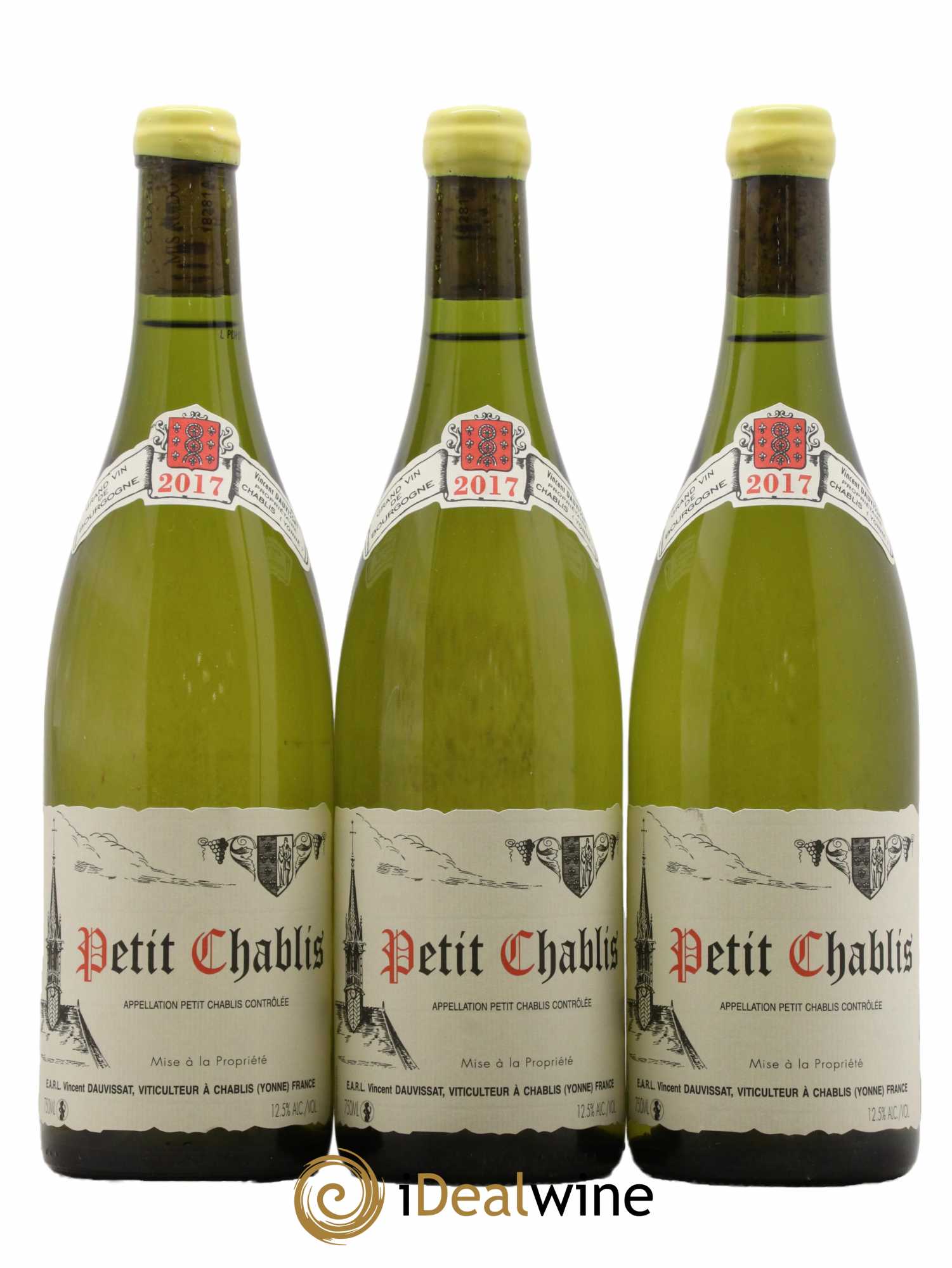 Petit Chablis Vincent Dauvissat (Domaine) 2017 - Lot de 3 bouteilles - 0