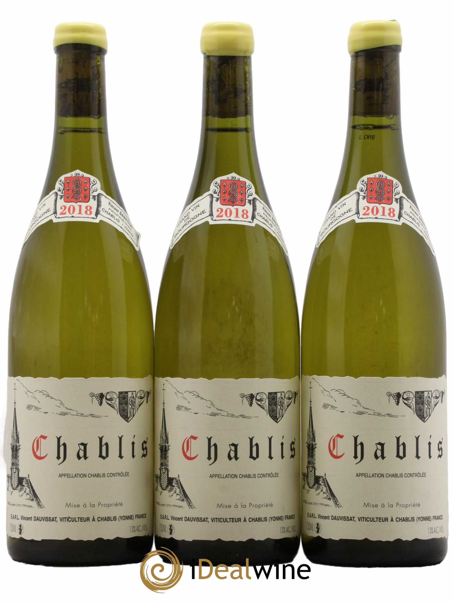 Chablis Vincent Dauvissat (Domaine) 2018 - Lot de 3 bouteilles - 0