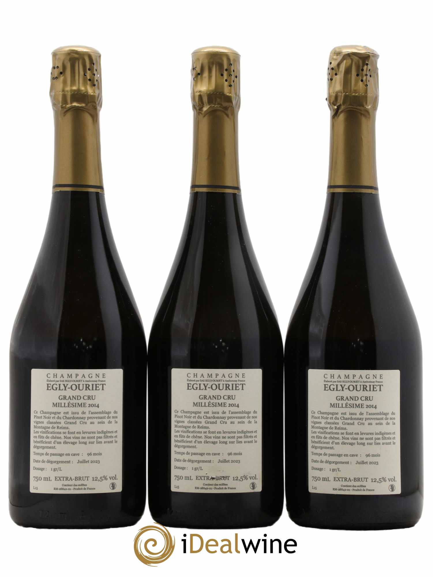 Ambonnay Vieilles Vignes Brut Millésimé Egly-Ouriet 2014 - Lot de 3 bouteilles - 1