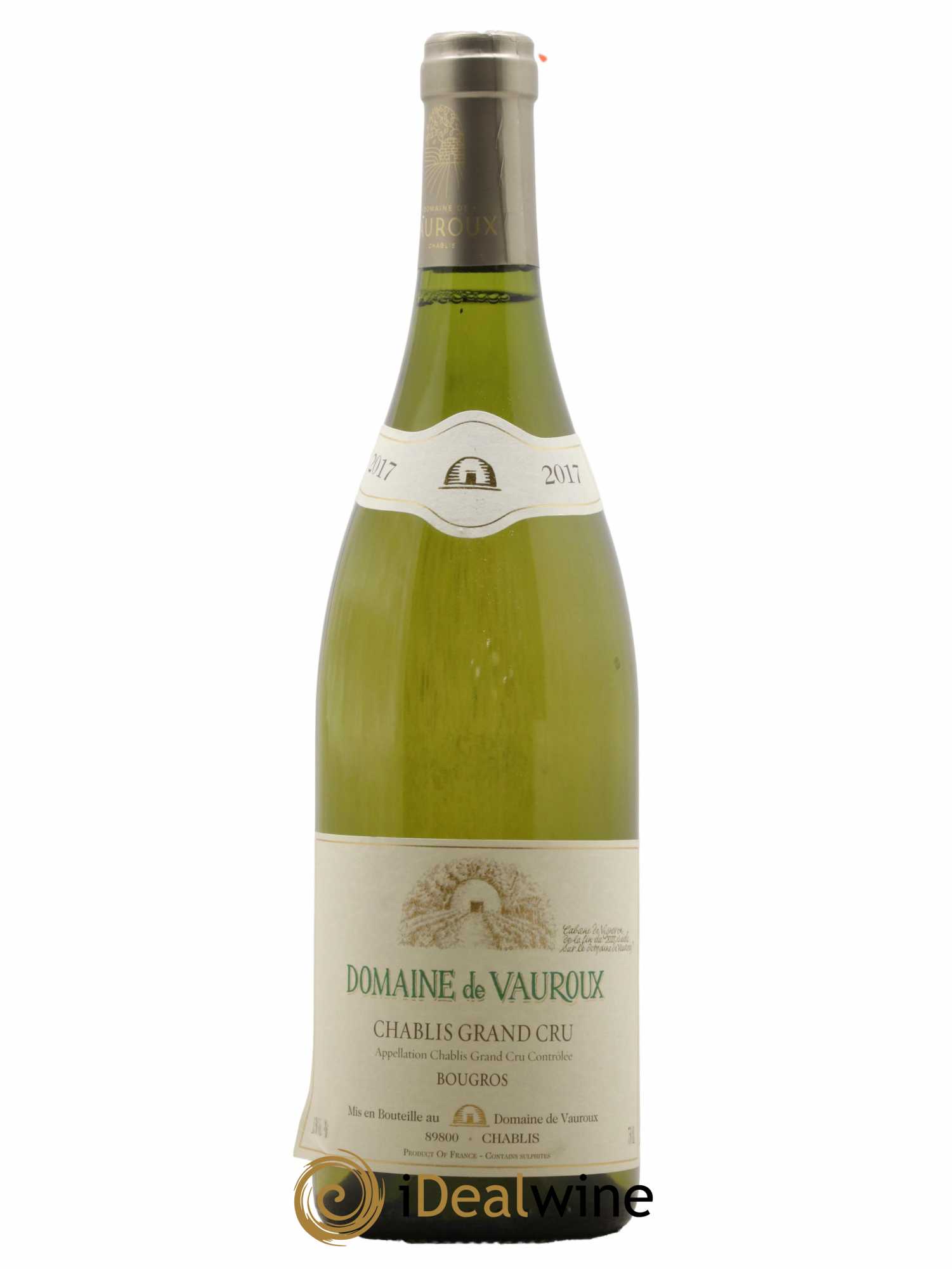 Chablis Grand Cru Domaine Vauroux Bougros 2017 - Lot de 1 bouteille - 0