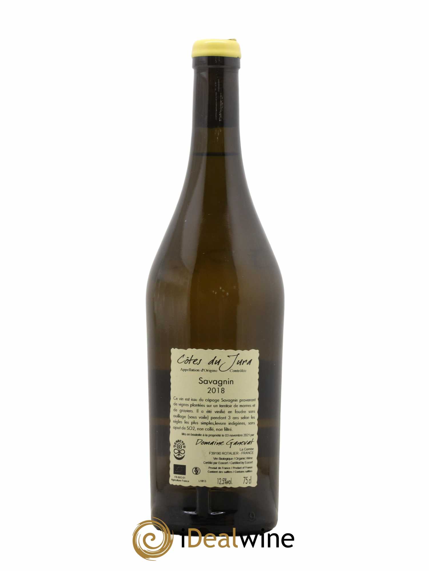 Côtes du Jura Les Grands Teppes Savagnin (sous voile) Jean-François Ganevat (Domaine) 2018 - Lot de 1 bouteille - 1